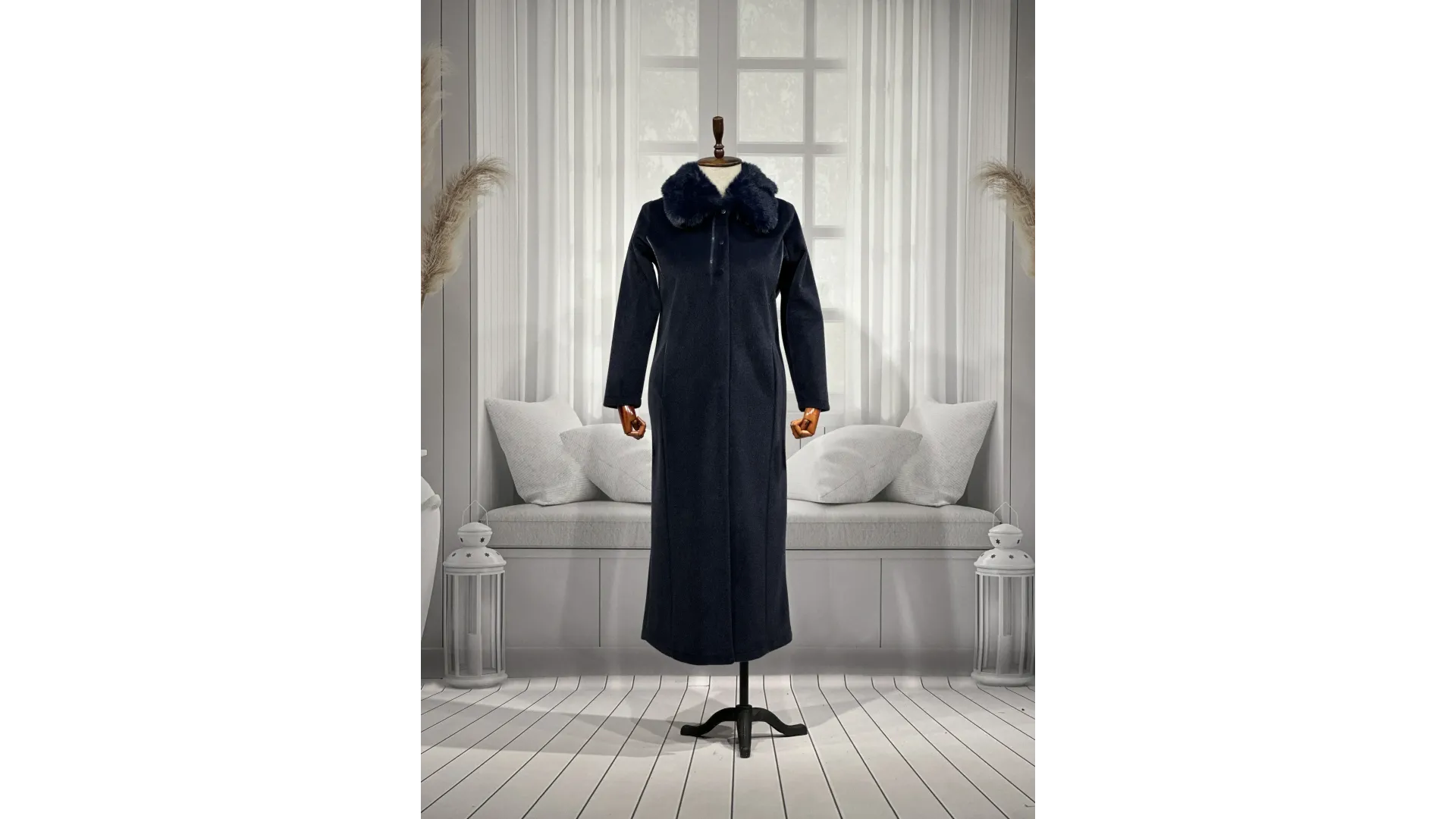 HESNA 2195 PARDESÜ - LACİVERT - (Asorti: 46-52)