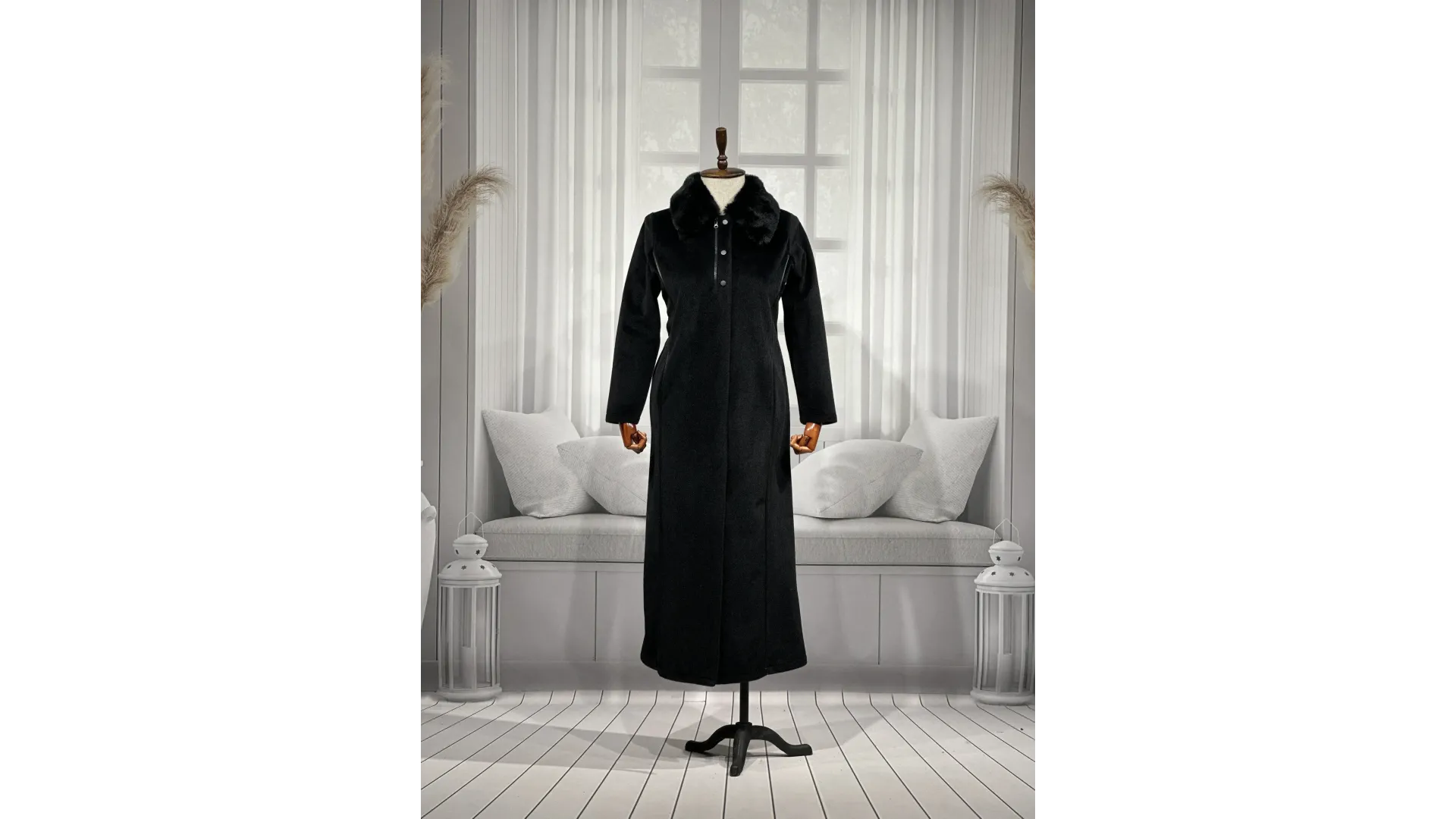 HESNA 2195 PARDESÜ - SİYAH - (Asorti: 46-52)