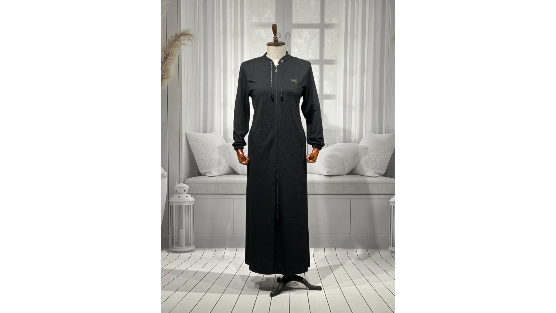 HESNA 2208 PARDESÜ - SİYAH - (Asorti: 4-7)