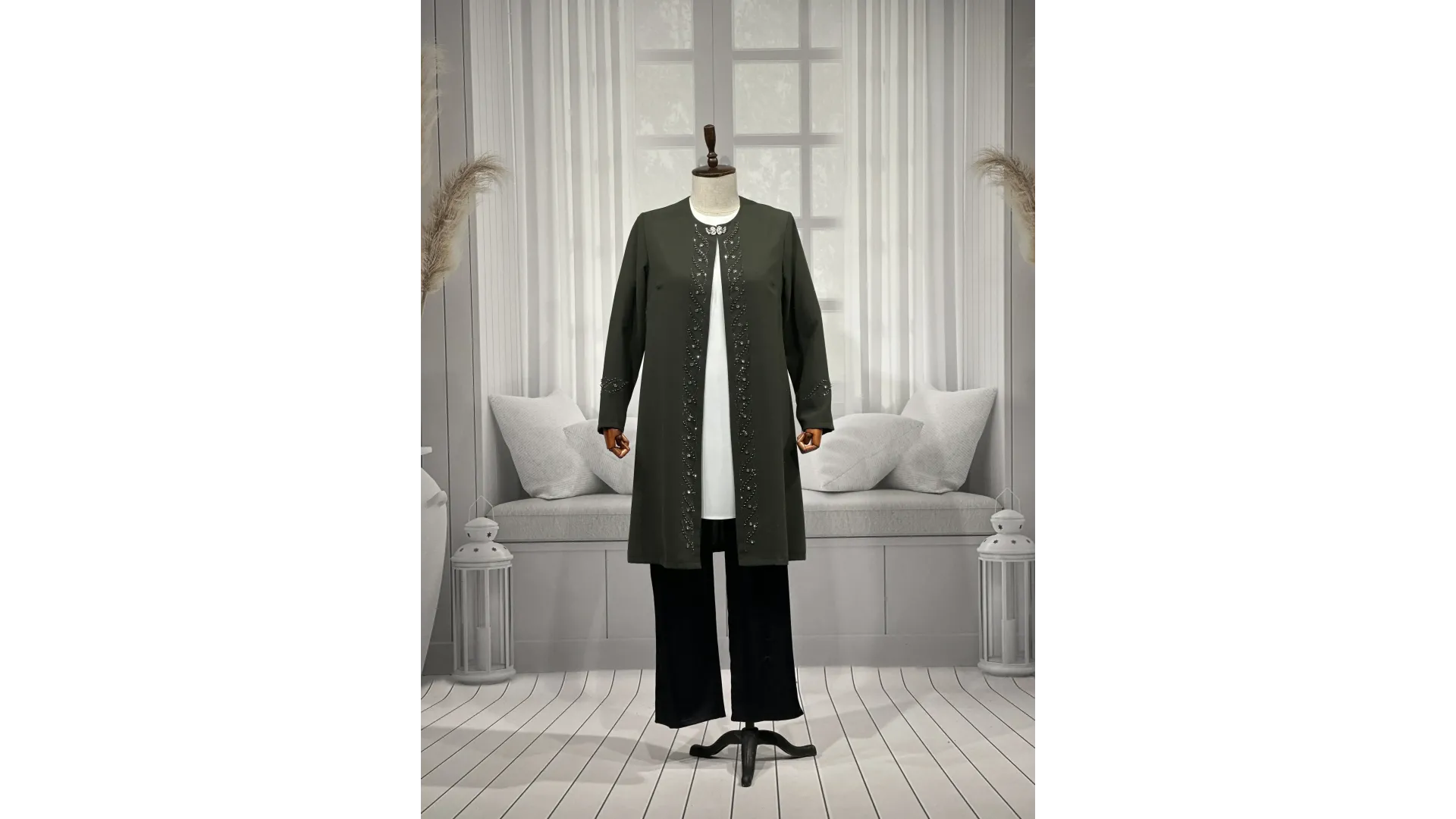 HESNA 3517 TAKIM - HAKİ - (Asorti: 46-52)