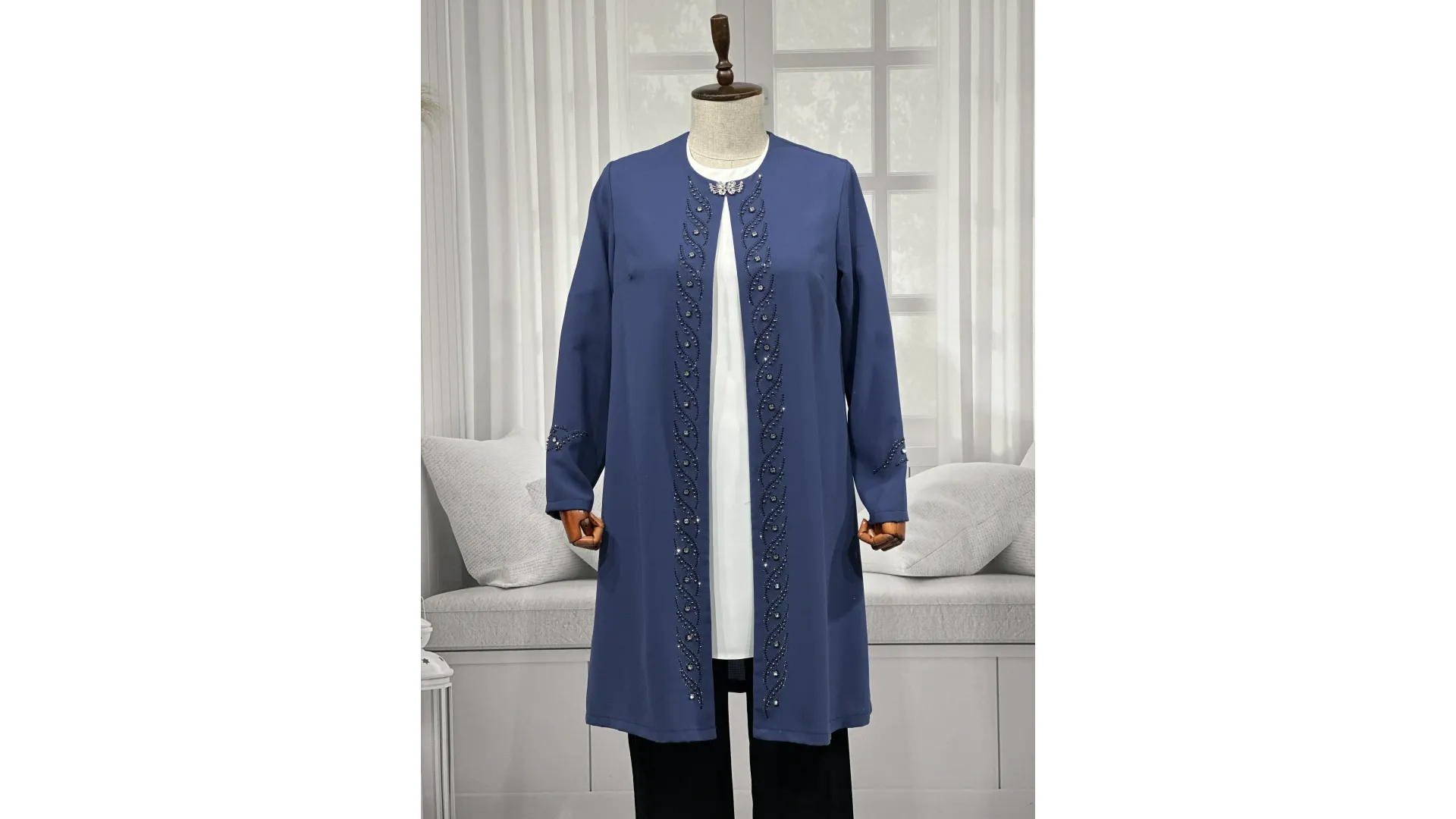 HESNA 3517 TAKIM - İNDİGO - (Asorti: 46-52)