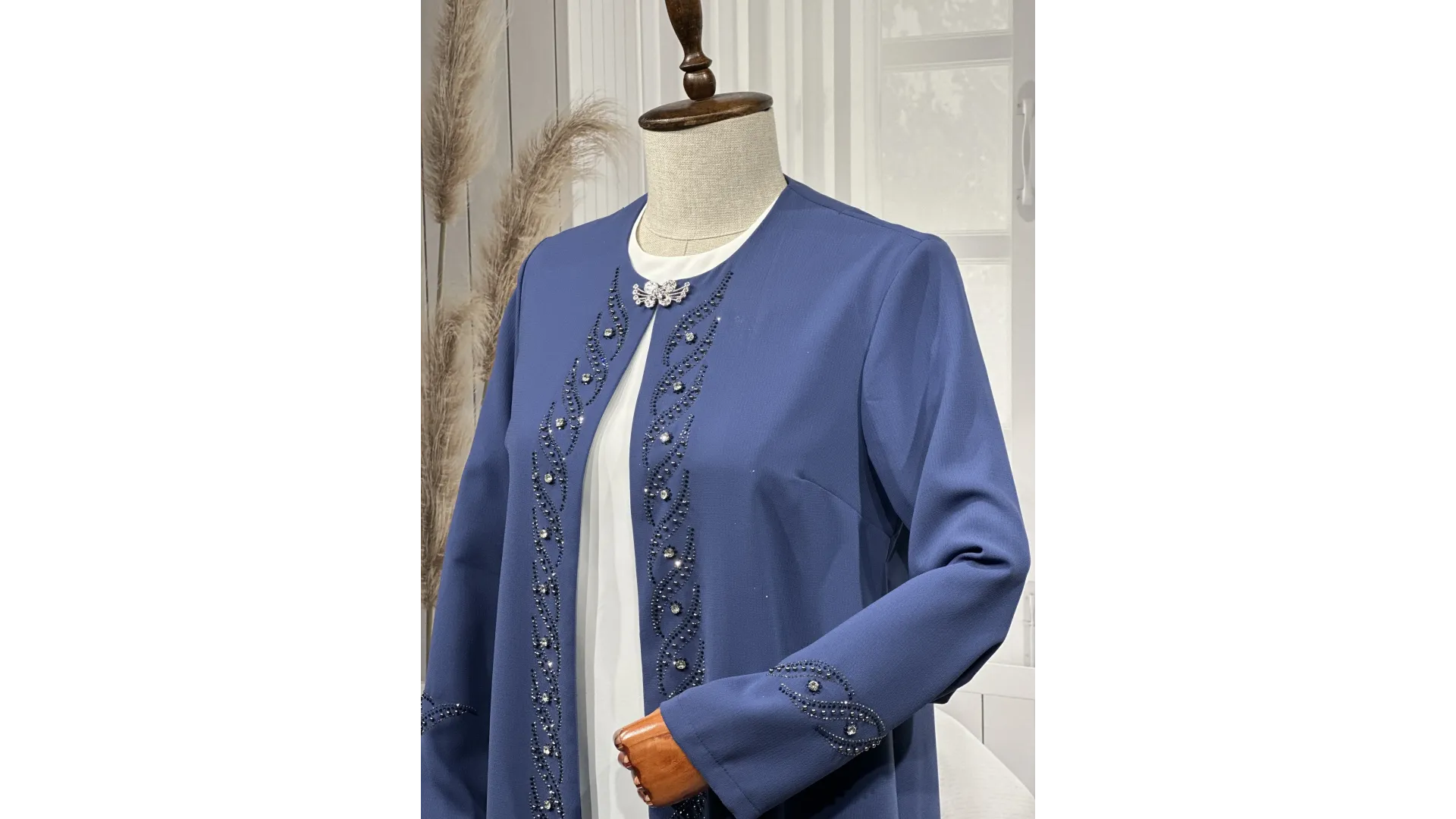 HESNA 3517 TAKIM - İNDİGO - (Asorti: 46-52)