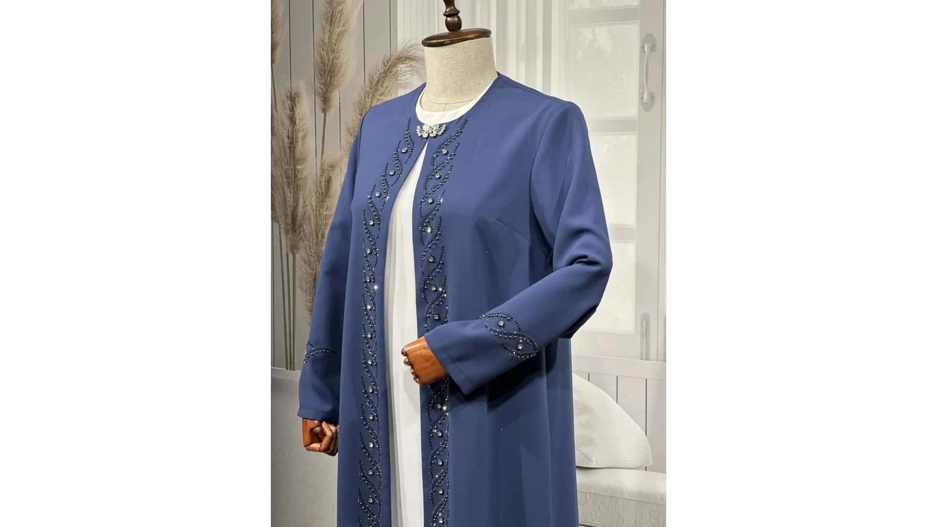 HESNA 3517 TAKIM - İNDİGO - (Asorti: 46-52)