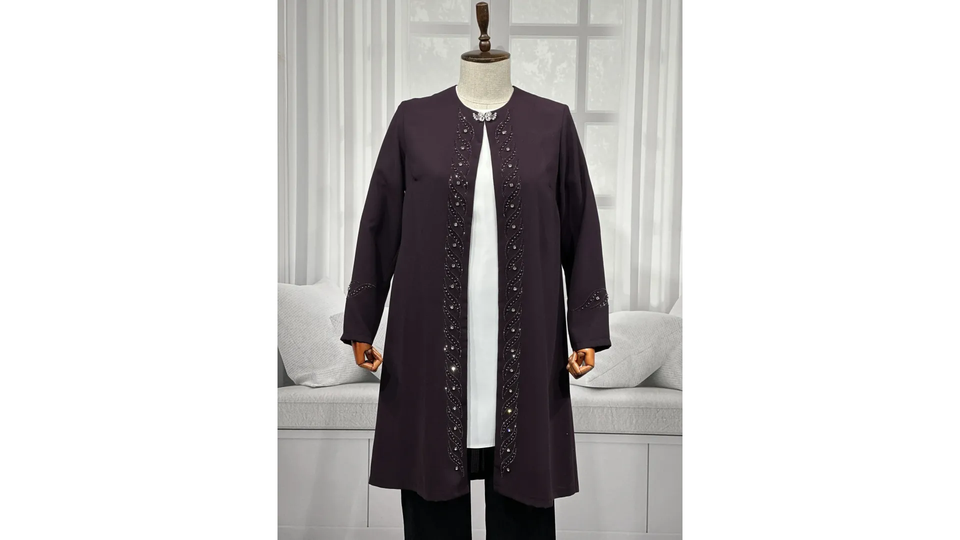 HESNA 3517 TAKIM - MÜRDÜM - (Asorti: 46-52)