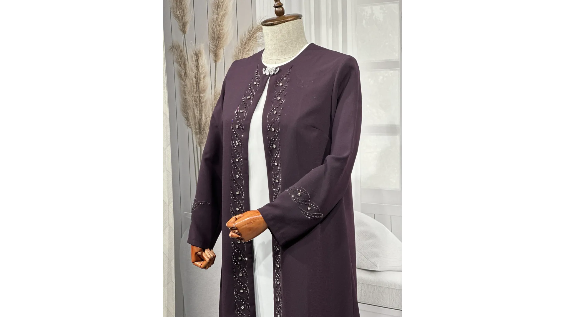 HESNA 3517 TAKIM - MÜRDÜM - (Asorti: 46-52)