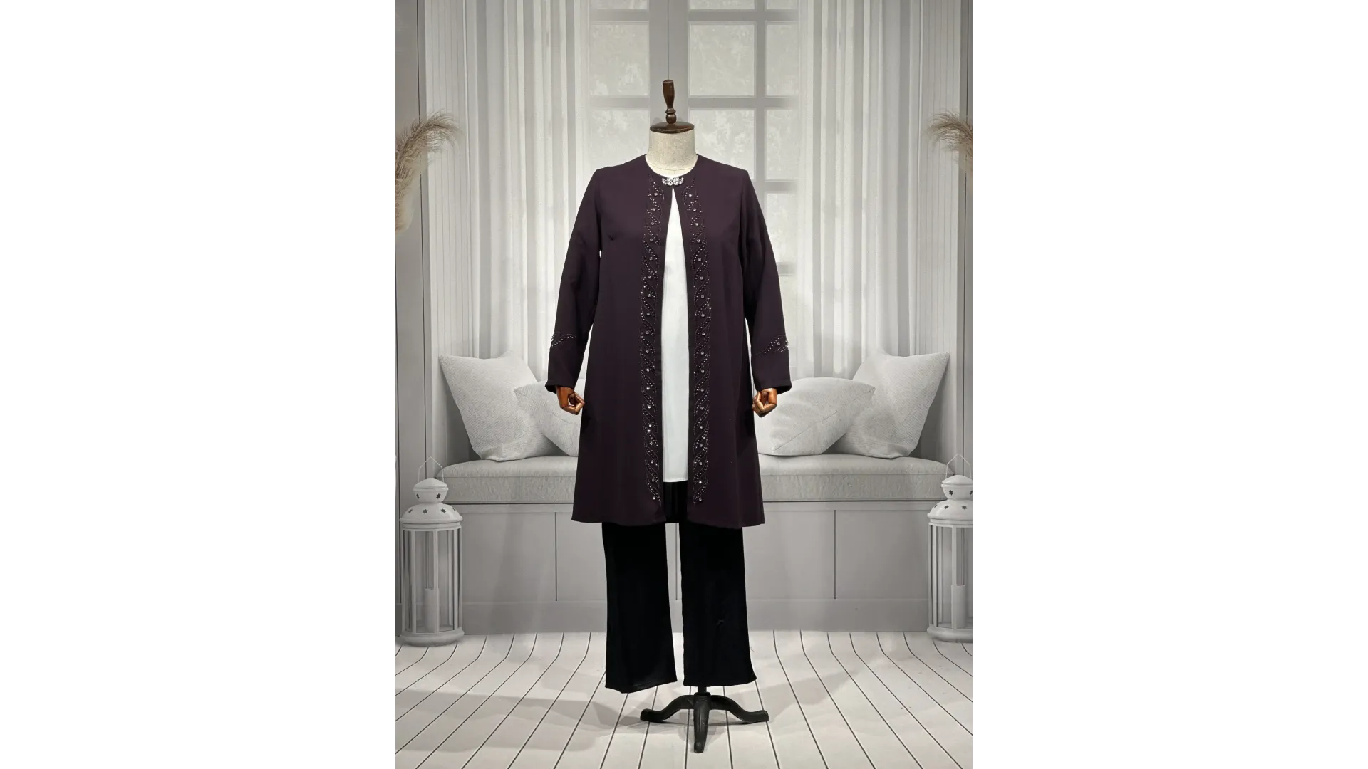 HESNA 3517 TAKIM - MÜRDÜM - (Asorti: 46-52)