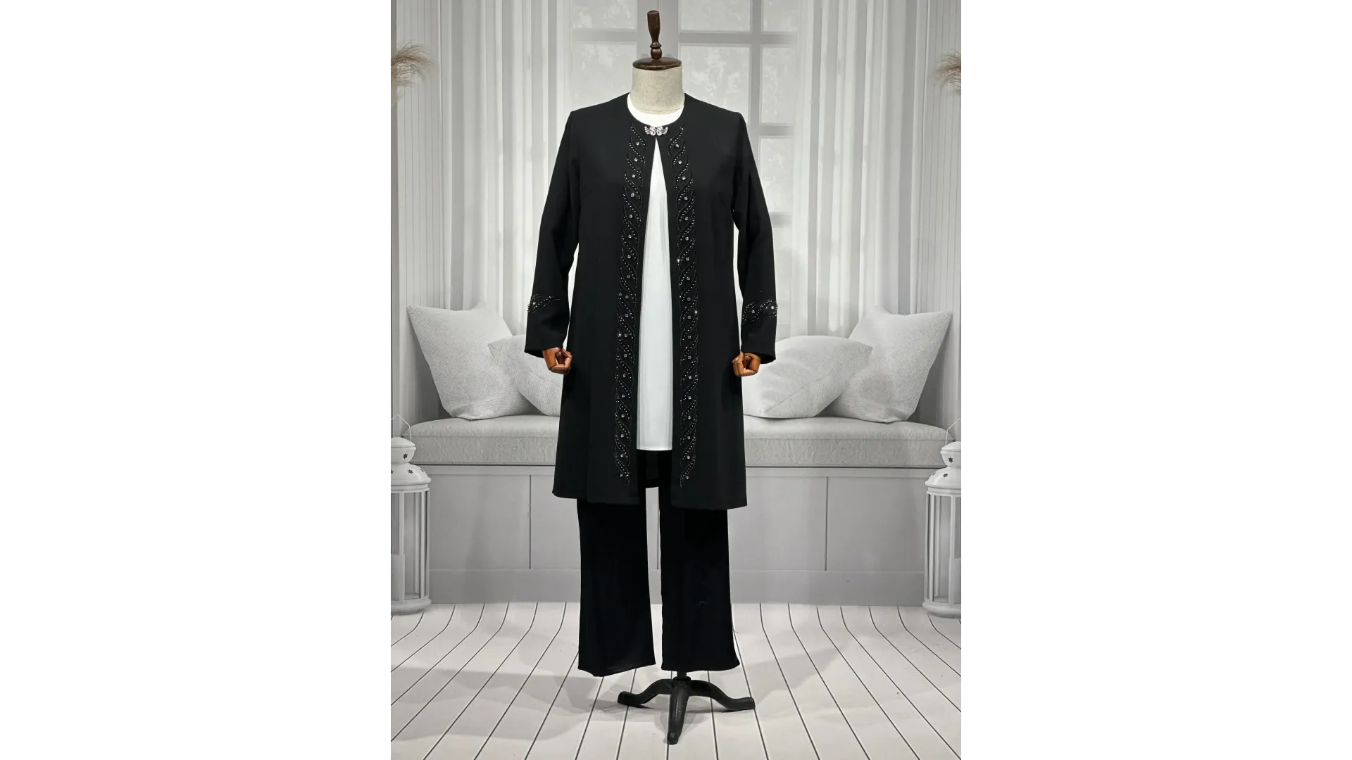 HESNA 3517 TAKIM - SİYAH - (Asorti: 46-52)