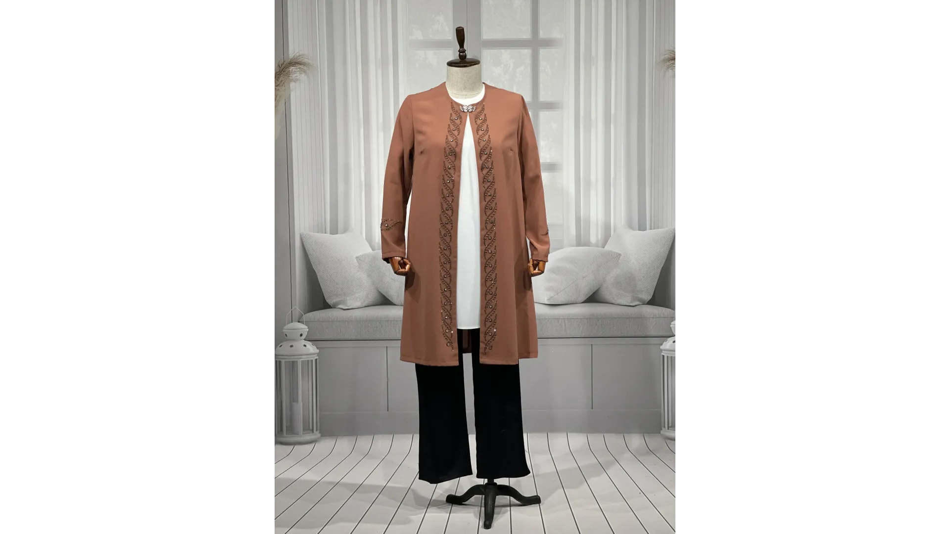 HESNA 3517 TAKIM - SOĞAN KABUĞU - (Asorti: 46-52)