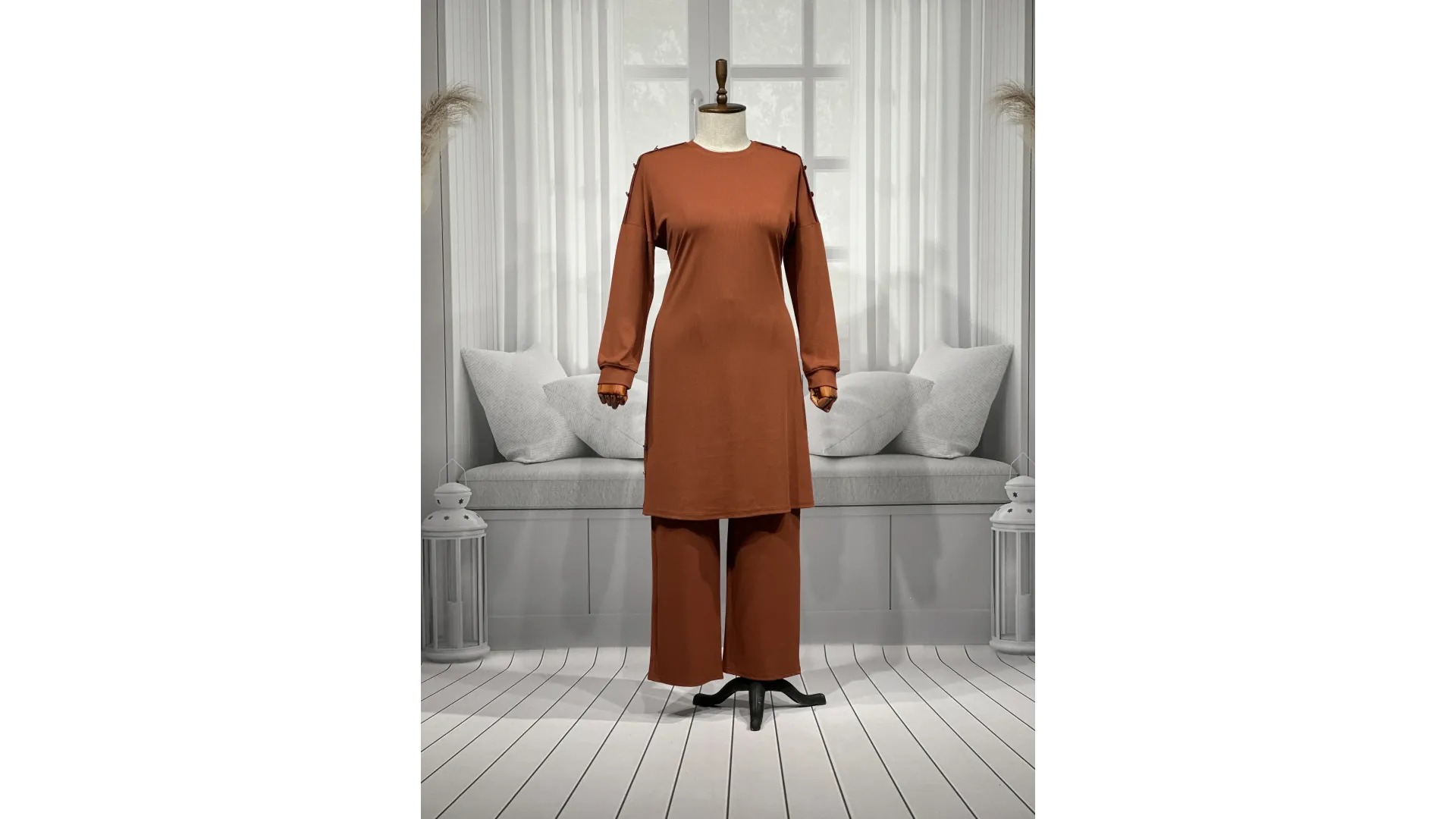 HESNA 4560 TAKIM - KİREMİT - (Asorti: 4-6)