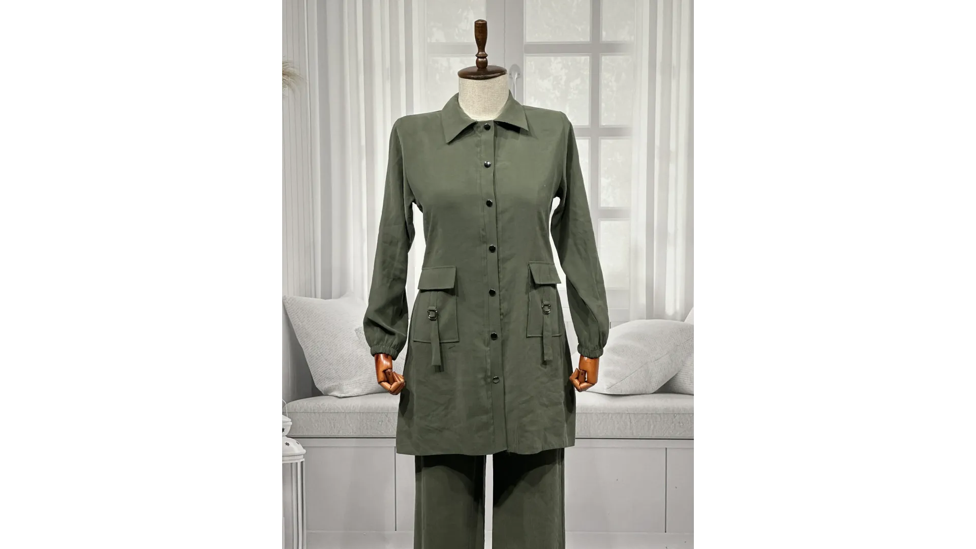 HESNA 4614 TAKIM - HAKİ - (Asorti: 46-52)