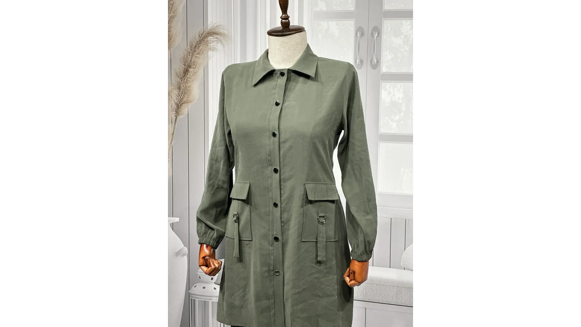 HESNA 4614 TAKIM - HAKİ - (Asorti: 46-52)