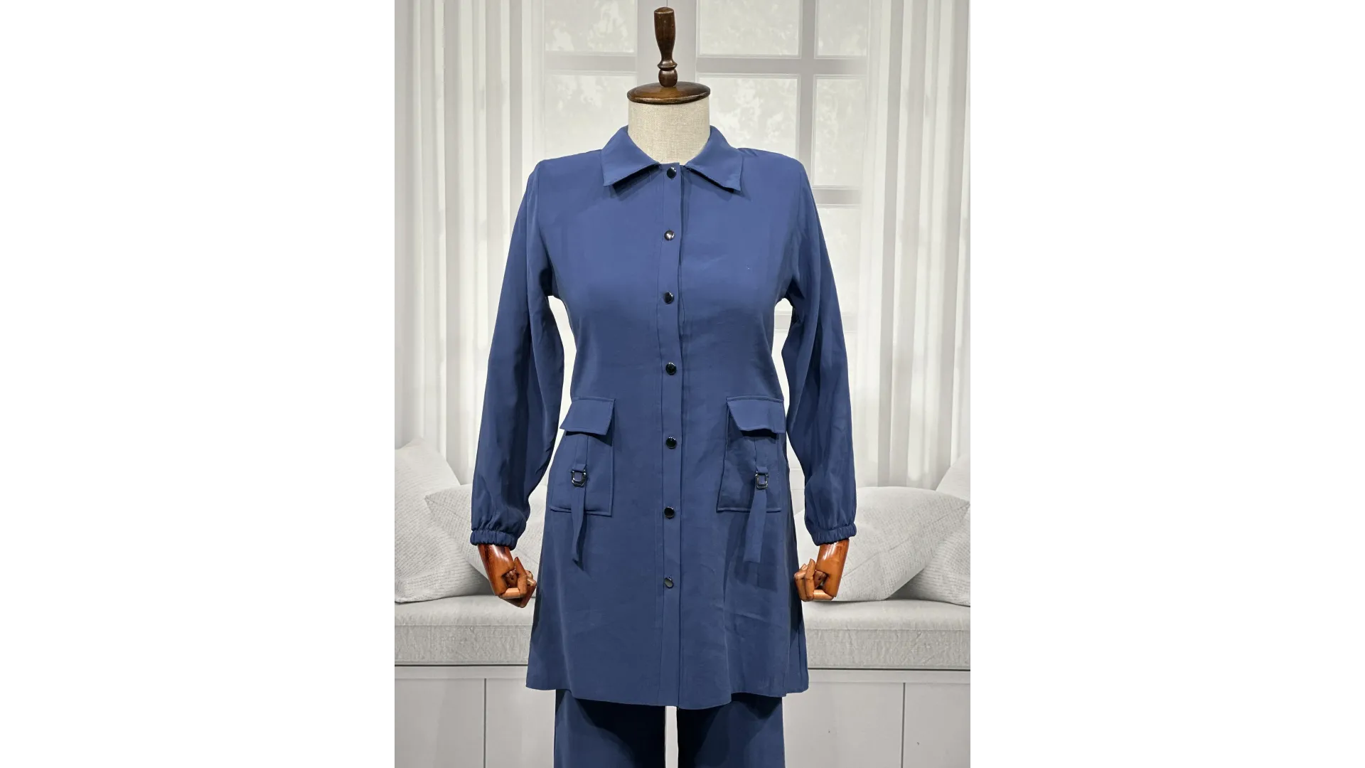 HESNA 4614 TAKIM - İNDİGO - (Asorti: 46-52)