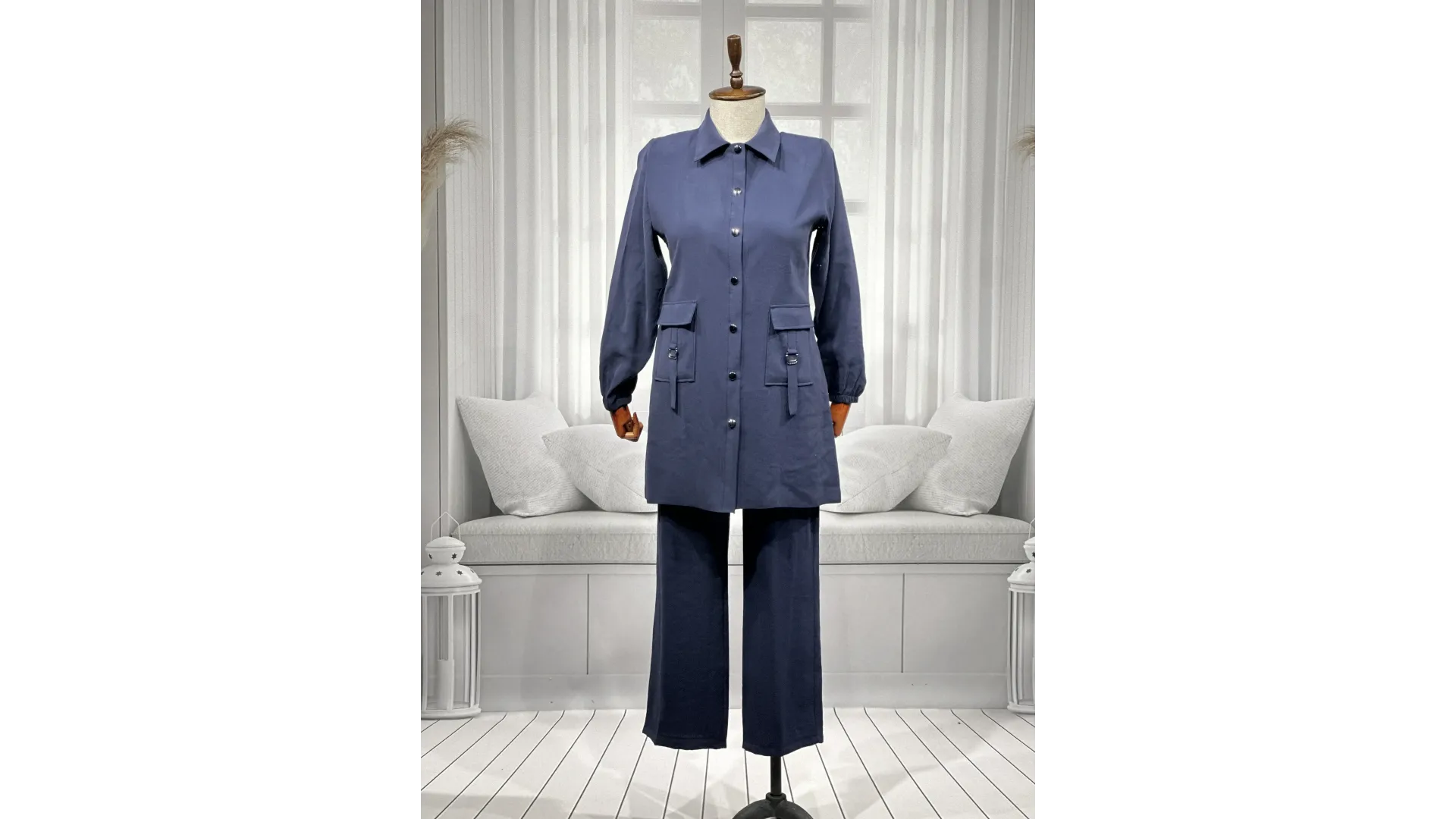 HESNA 4614 TAKIM - LACİVERT - (Asorti: 46-52)