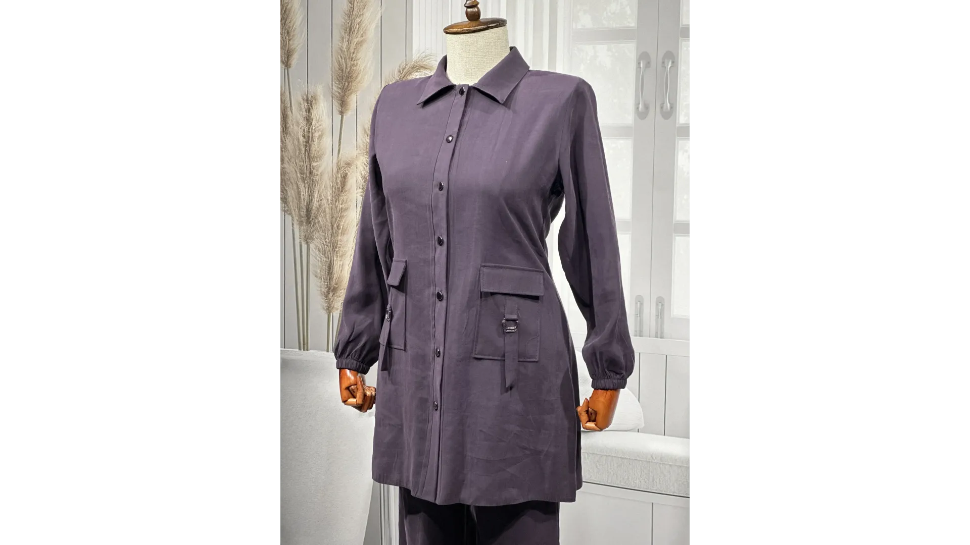 HESNA 4614 TAKIM - MÜRDÜM - (Asorti: 46-52)