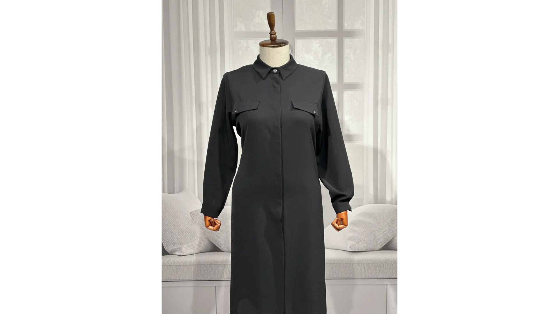 HESNA 5097 TUNİK - SİYAH - (Asorti: 46-52)