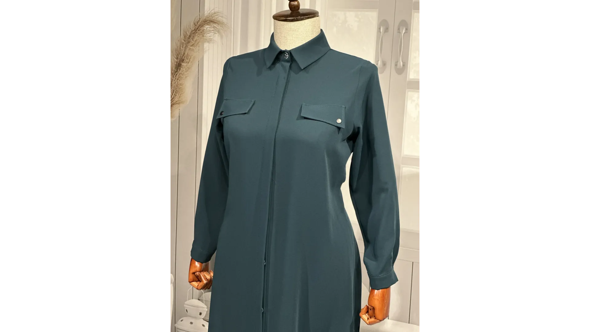 HESNA 5097 TUNİK - ZÜMRÜT - (Asorti: 46-52)