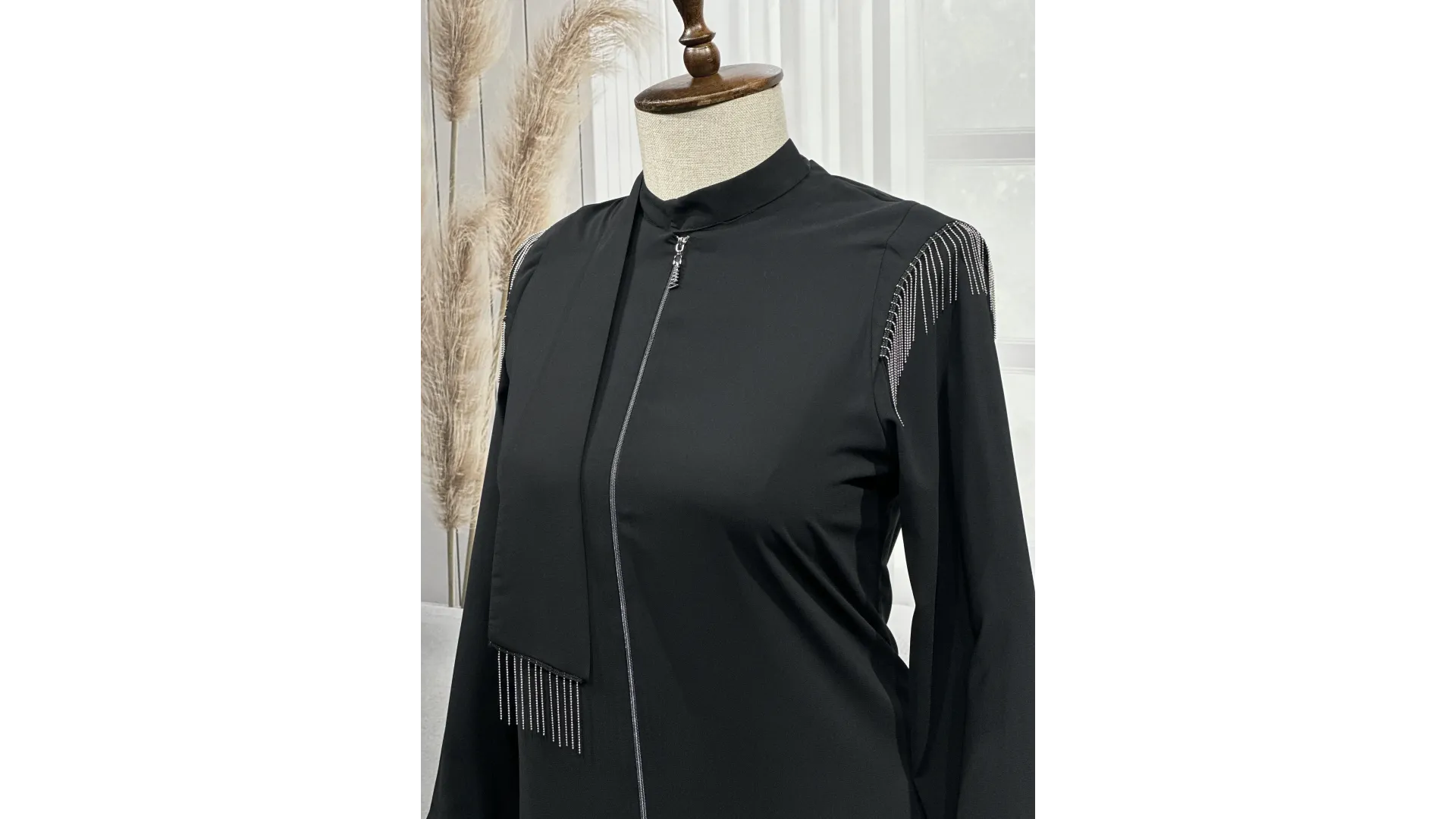 HESNA 6541 FERACE - SİYAH - (Asorti: 44-50)