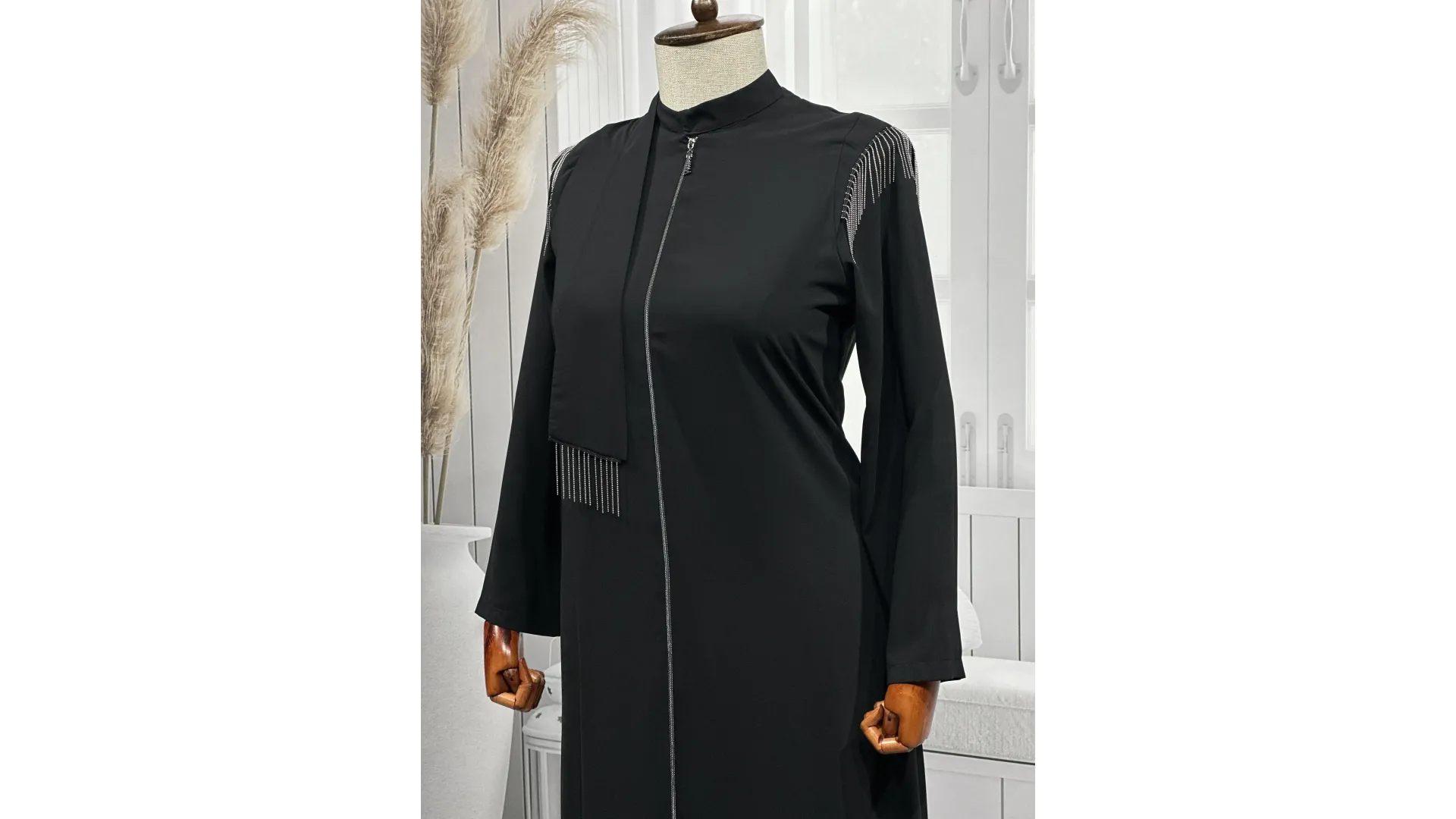 HESNA 6541 FERACE - SİYAH - (Asorti: 44-50)