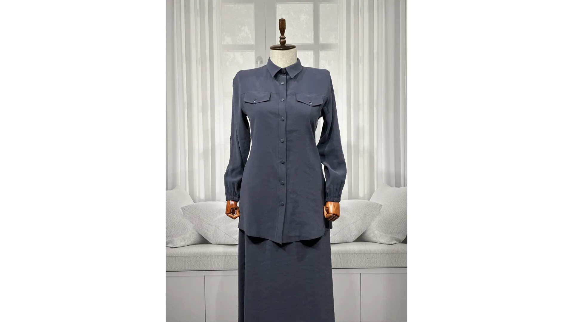 HESNA 7753 TAKIM - ANTRASİT - (Asorti: 46-52)