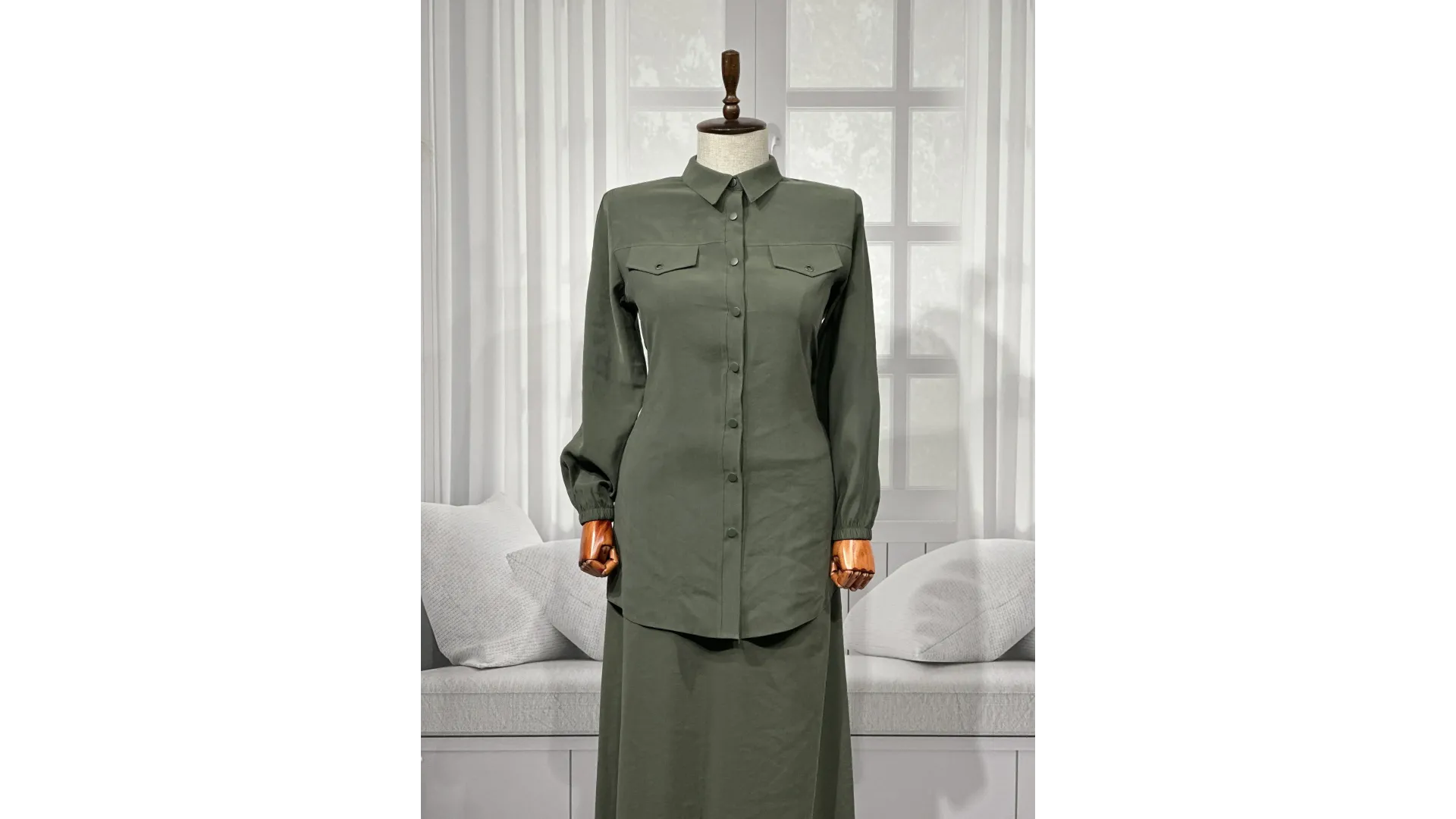 HESNA 7753 TAKIM - HAKİ - (Asorti: 46-52)