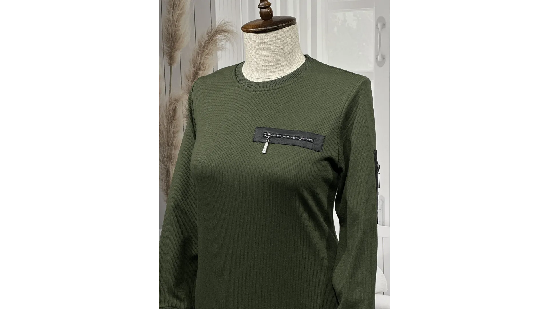 HESNA 8191 ELBİSE - HAKİ - (Asorti: 3-6)