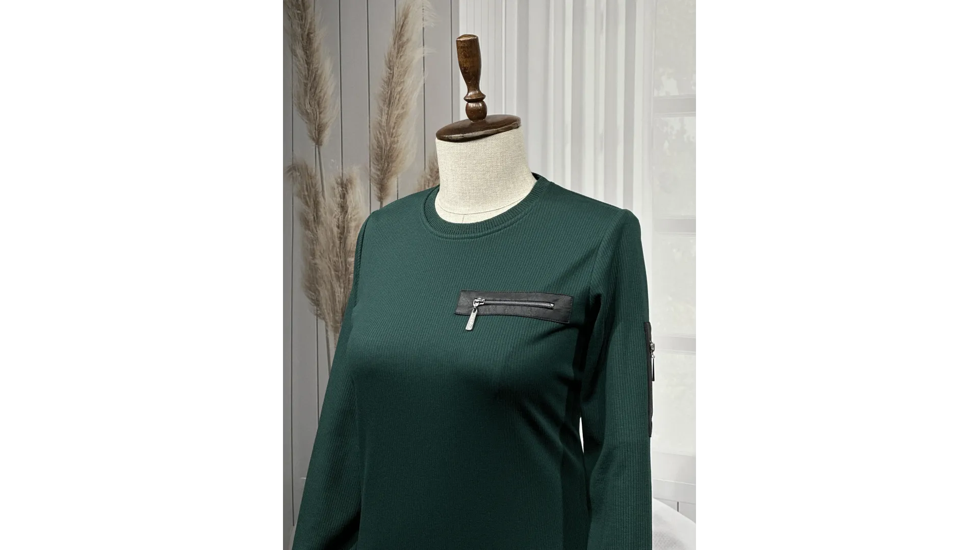 HESNA 8191 ELBİSE - PETROL - (Asorti: 3-6)