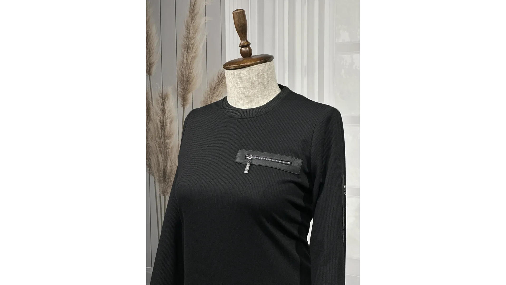 HESNA 8191 ELBİSE - SİYAH - (Asorti: 3-6)