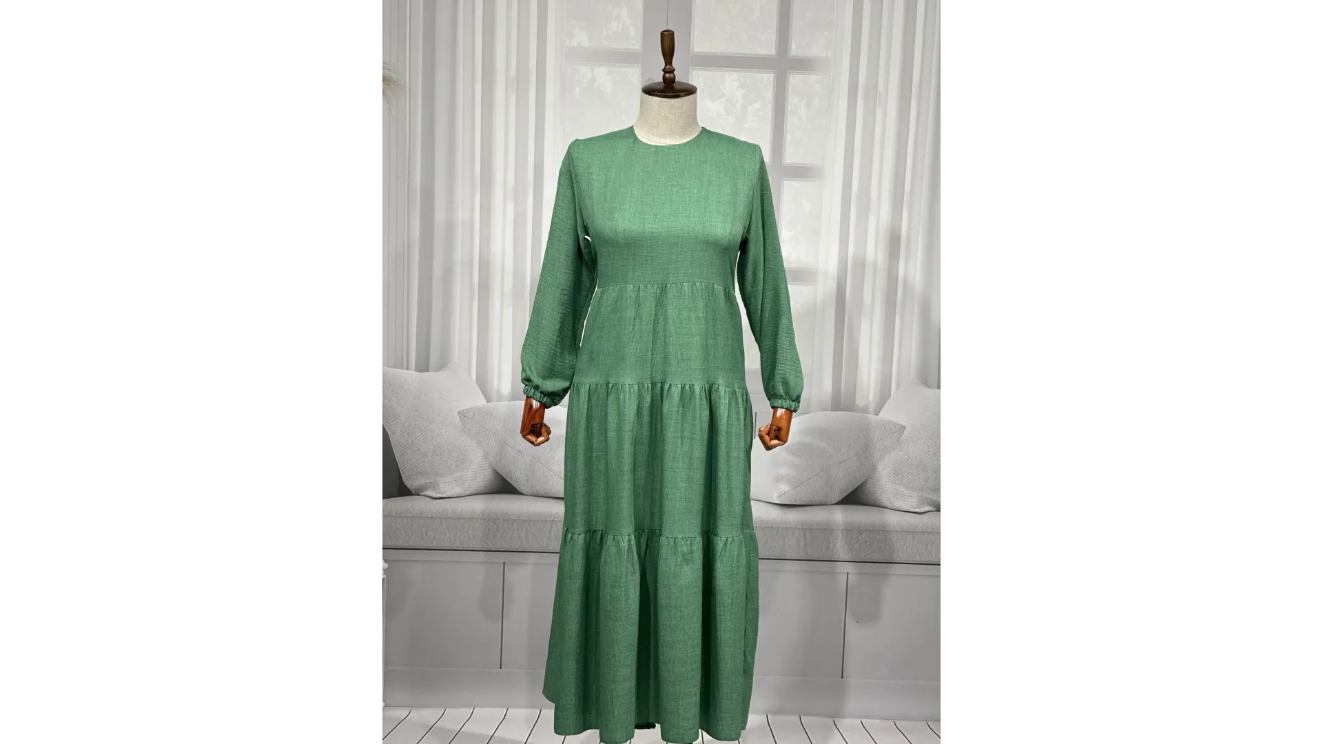 HESNA 8322 ELBİSE - BENETTON - (Asorti: 3-5)