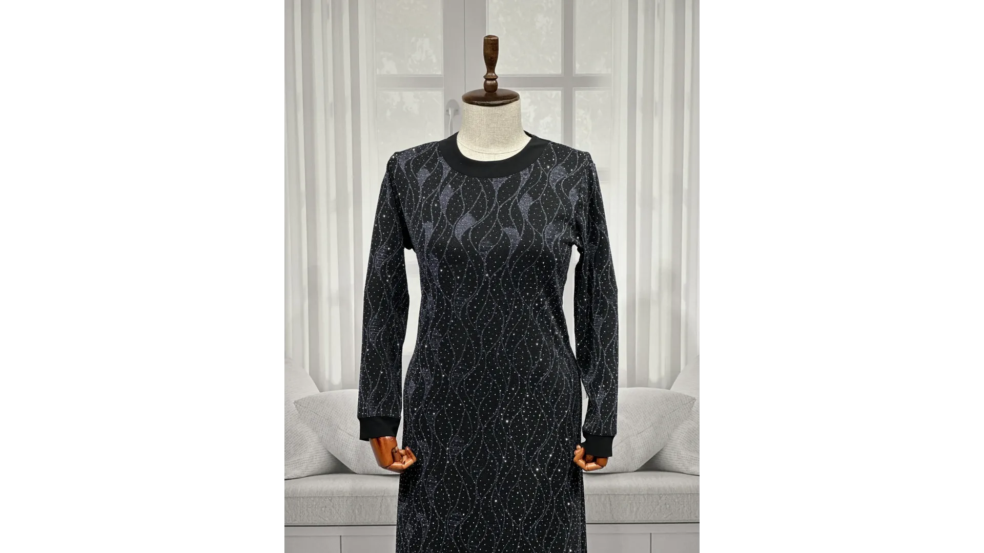 HESNA 8422 ELBİSE - GRİ - (Asorti: 3-6)