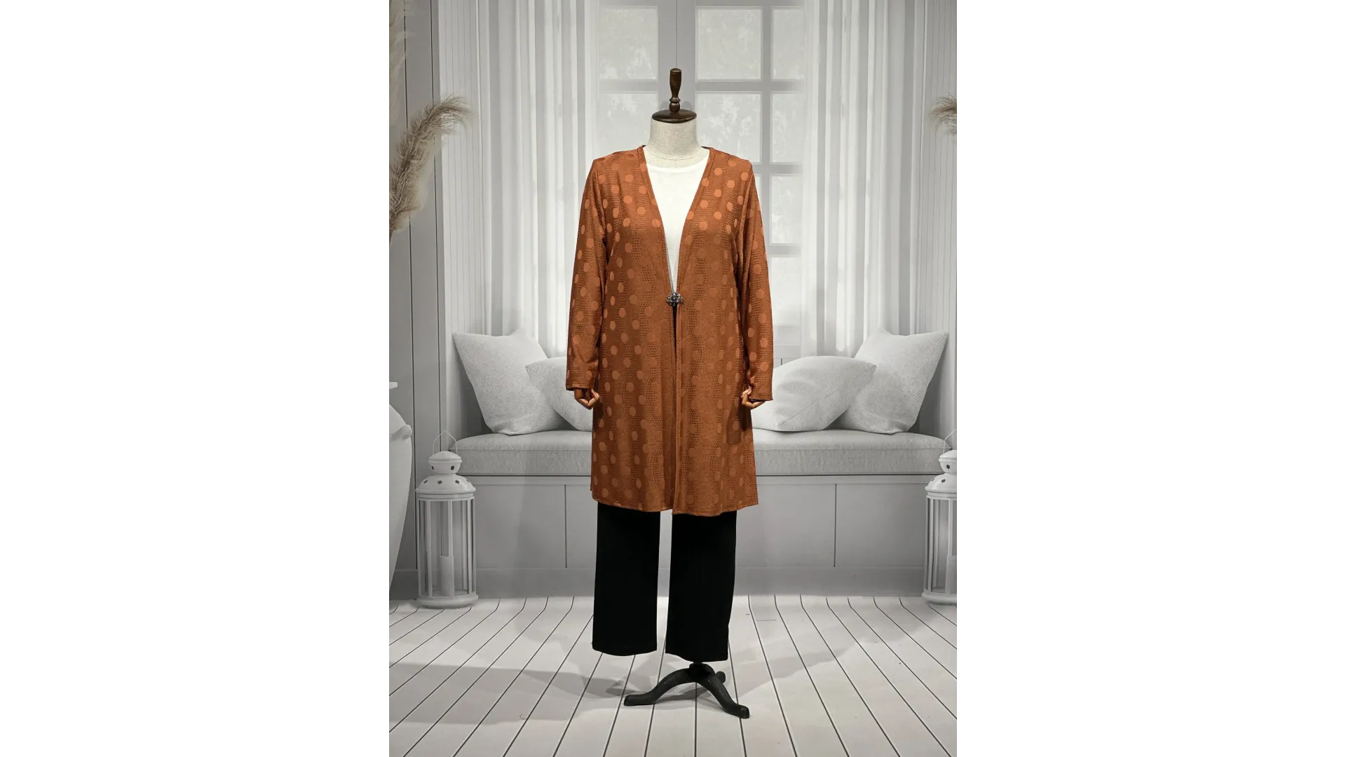 HÜLYA CEKET - KİREMİT - (Asorti: 4-6)