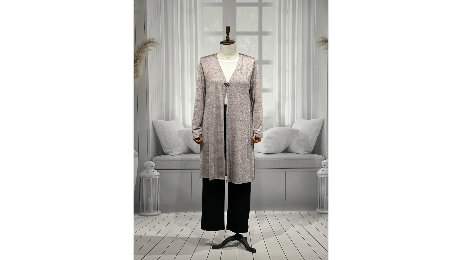 HÜLYA CEKET - PUDRA - (Asorti: 4-6)