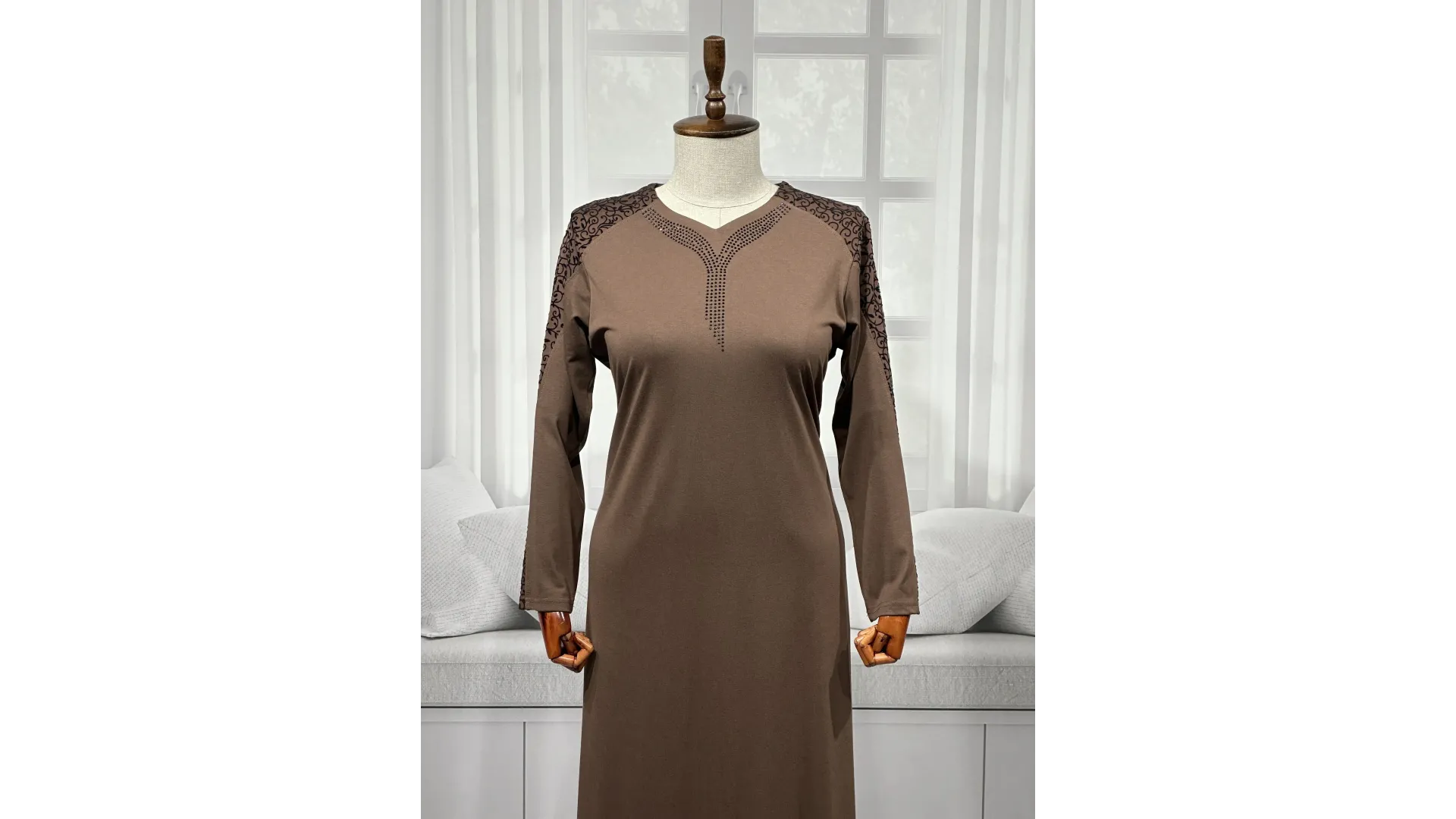 PELİN ELBİSE - VİZON - (Asorti: 4-6)