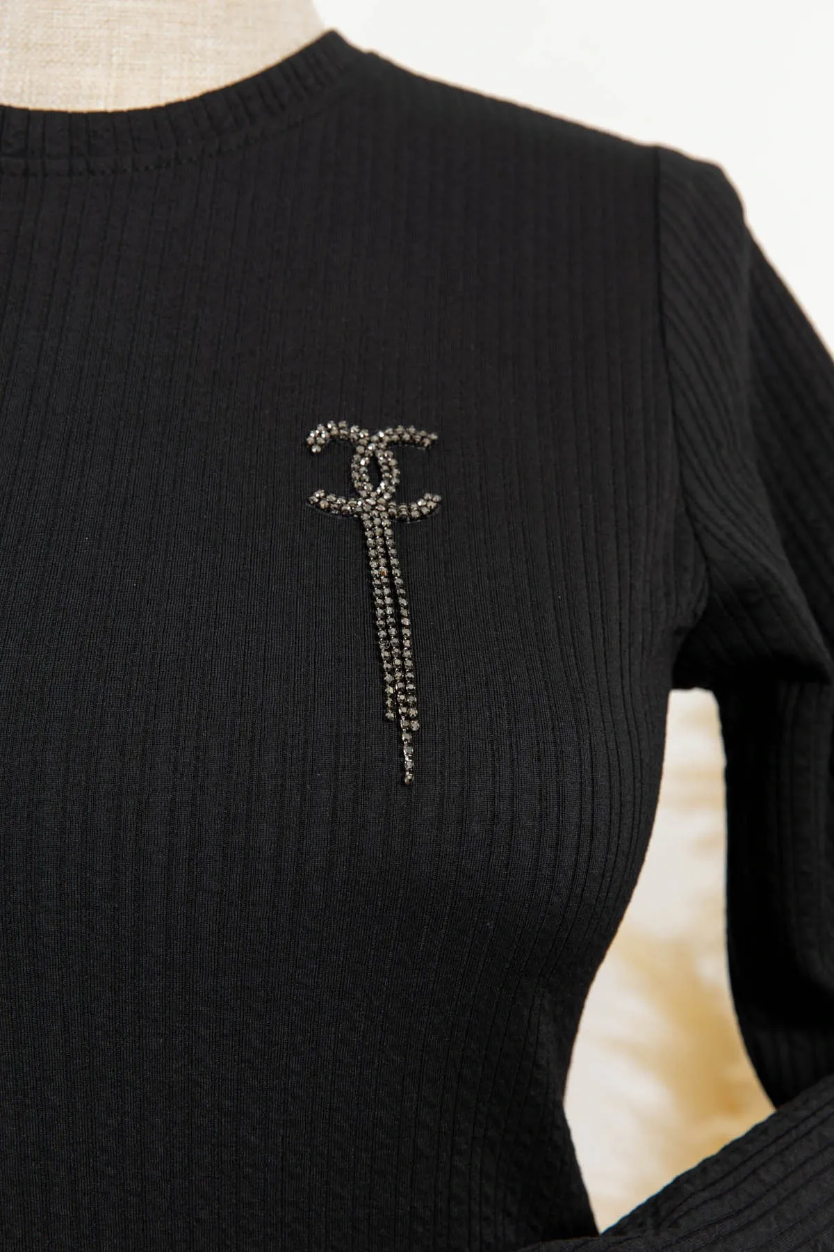 HESNA 8339 ELBİSE - SİYAH - (Asorti: 3-6)