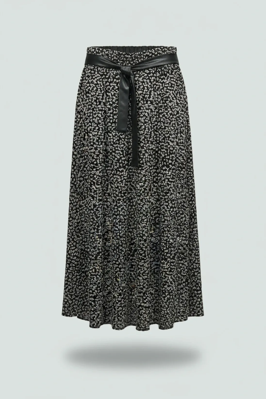 NEHİR ETEK - SİYAH & EKRU - 30034 - (Asorti: 4-6)