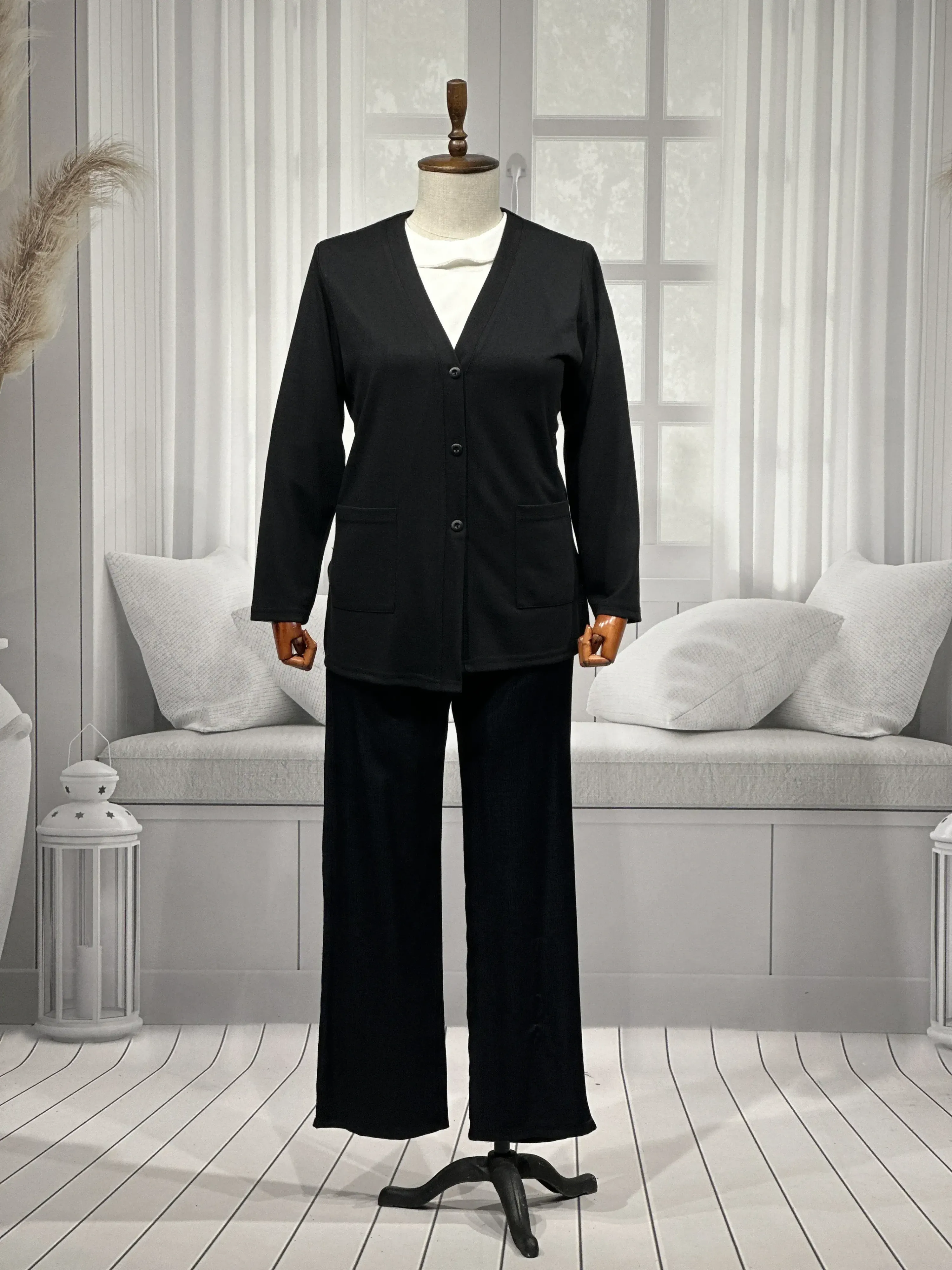 BUĞRA 101 CEKET - SİYAH - (Asorti: 4-6)