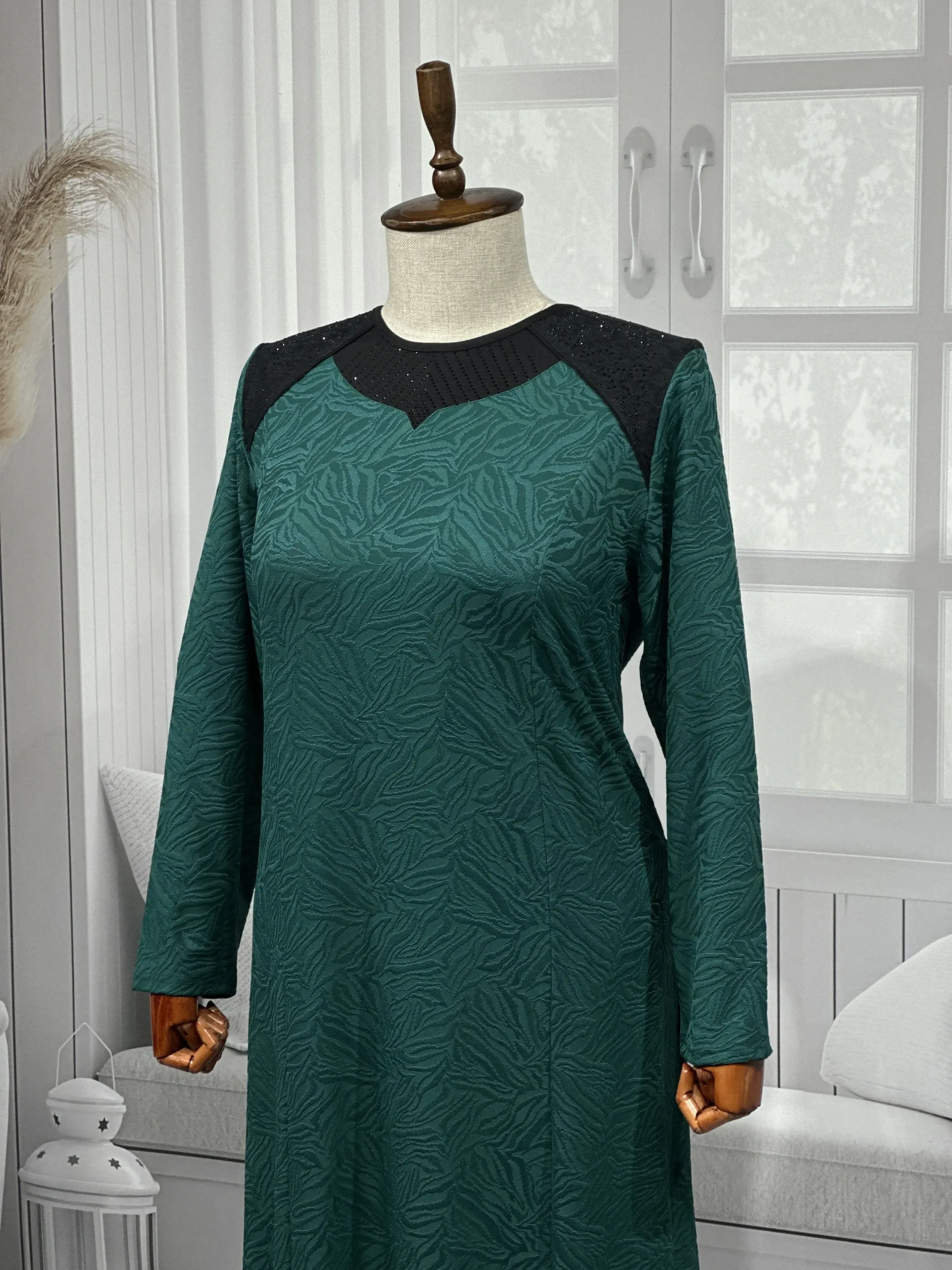 ELVAN ELBİSE - HAKİ - (Asorti: 4-7)