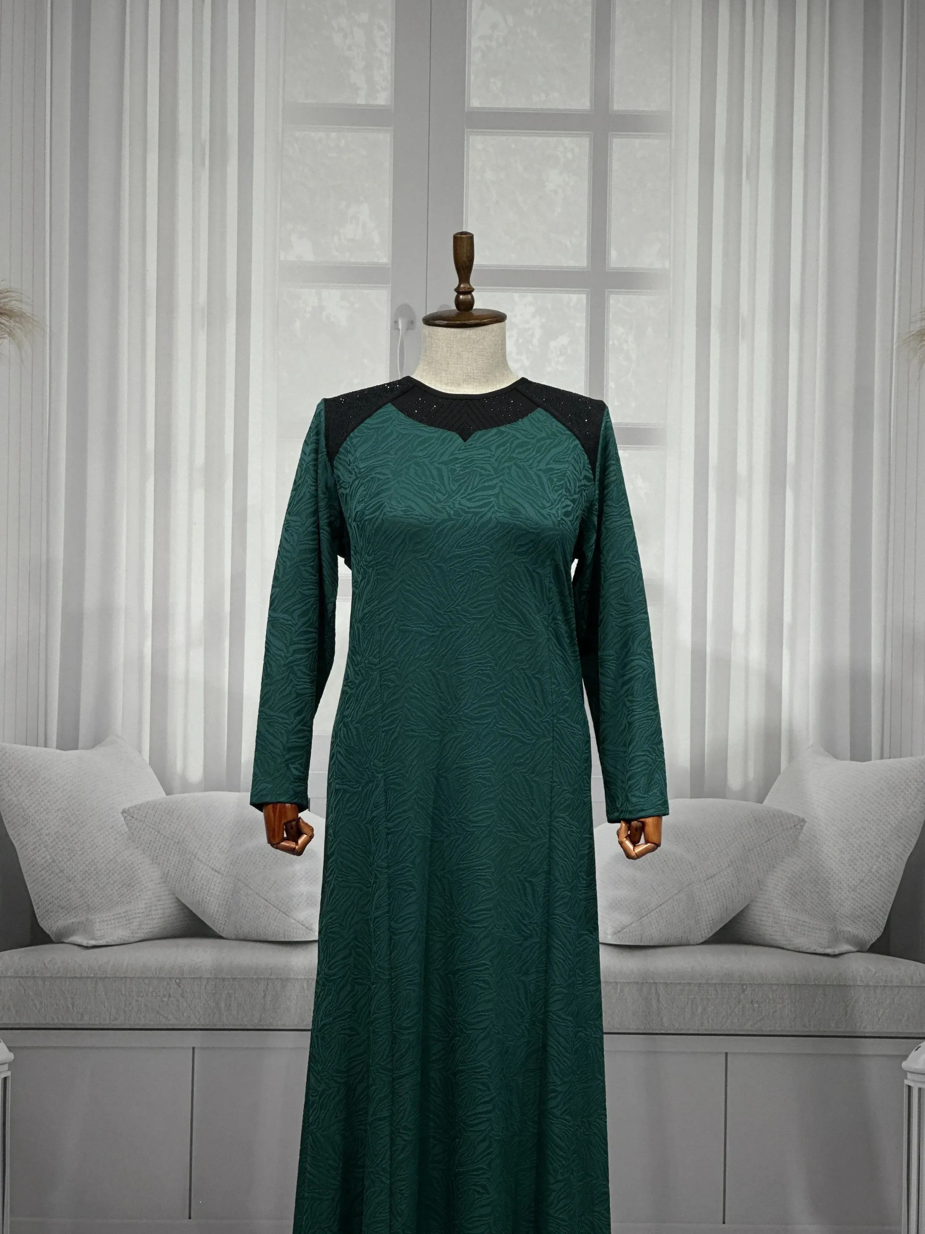 ELVAN ELBİSE - HAKİ - (Asorti: 4-7)