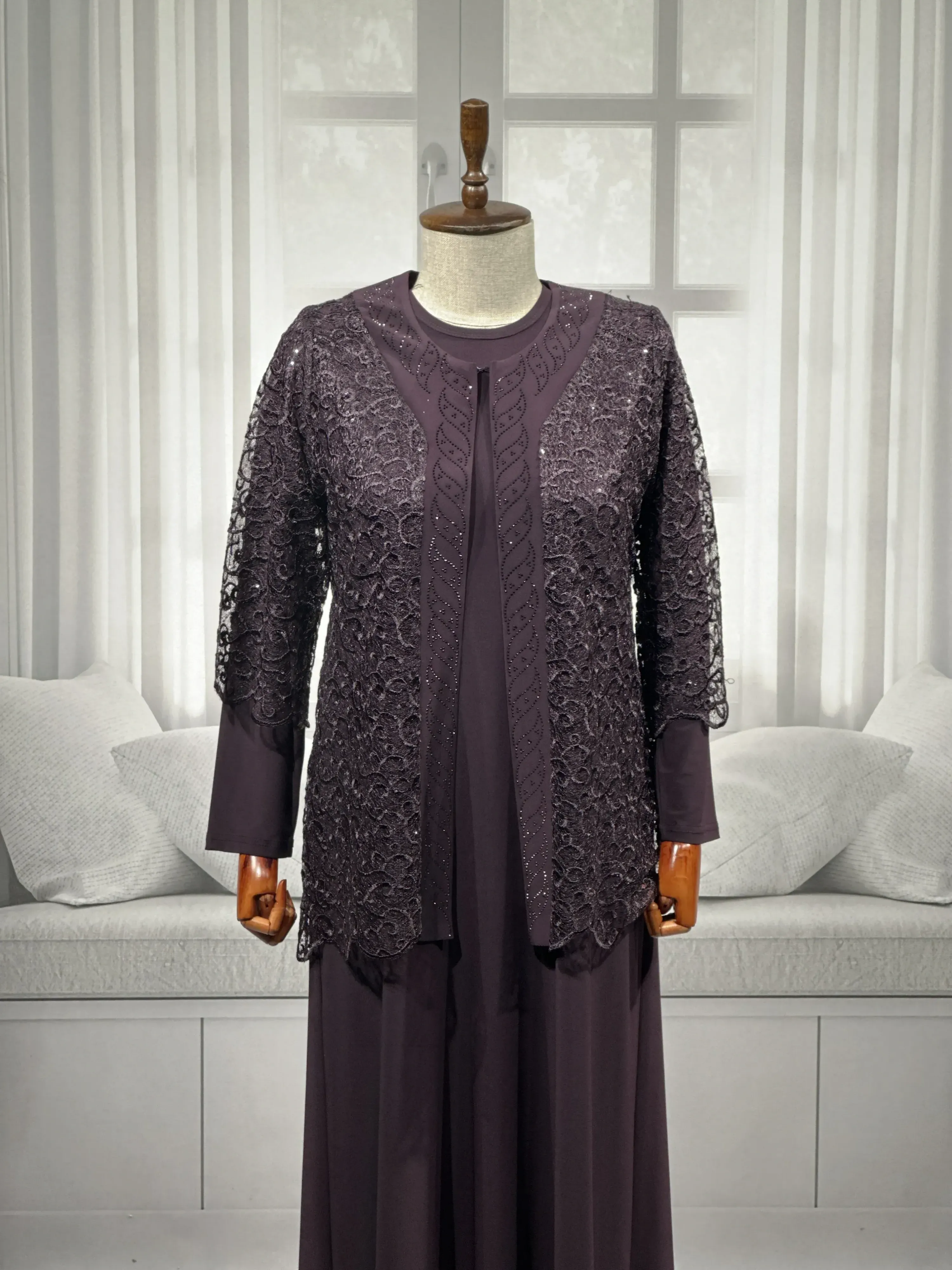 HESNA 1253 TAKIM - MÜRDÜM - (Asorti: 4-6)