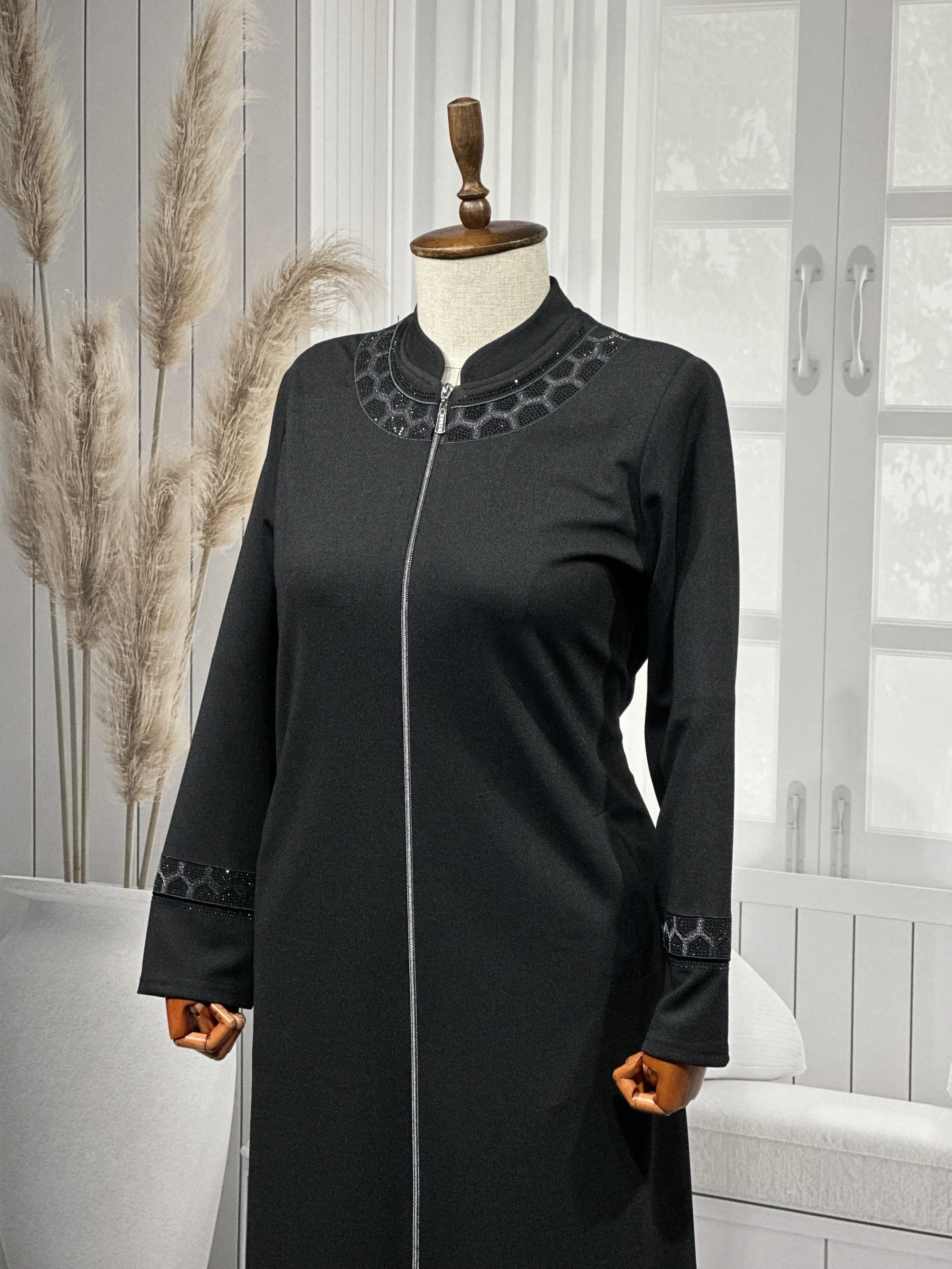 HESNA 1907 NAKIŞLI ARABOY - SİYAH - (Asorti: 4-7)