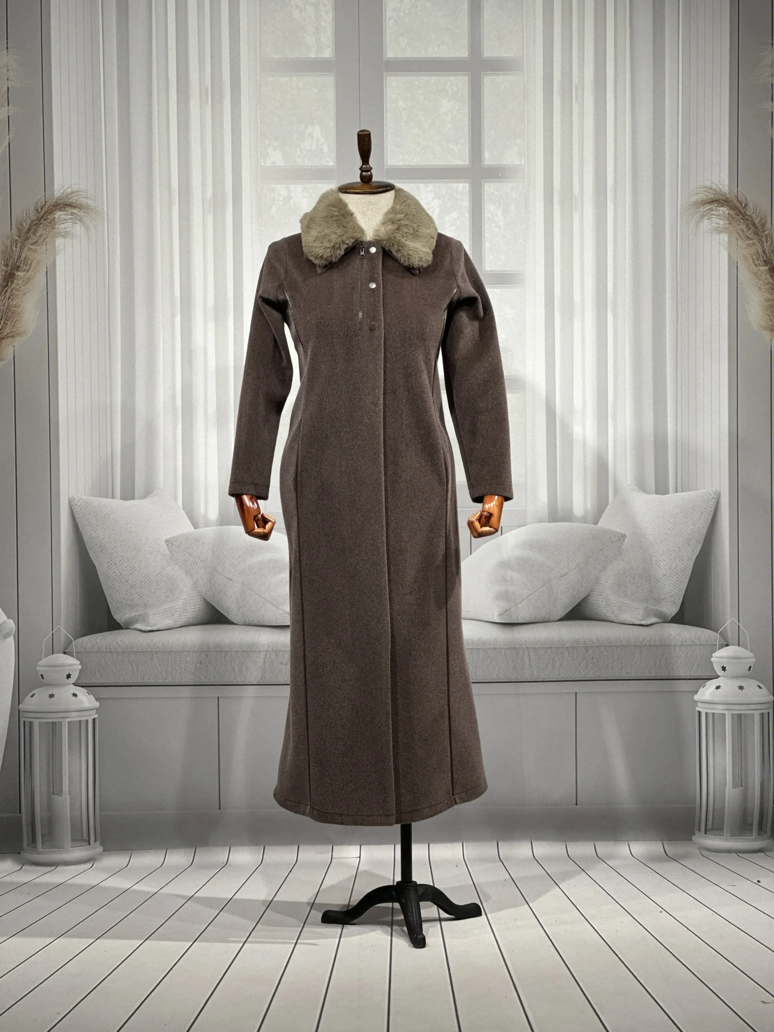 HESNA 2195 PARDESÜ - AÇIK KAHVE - (Asorti: 46-52)