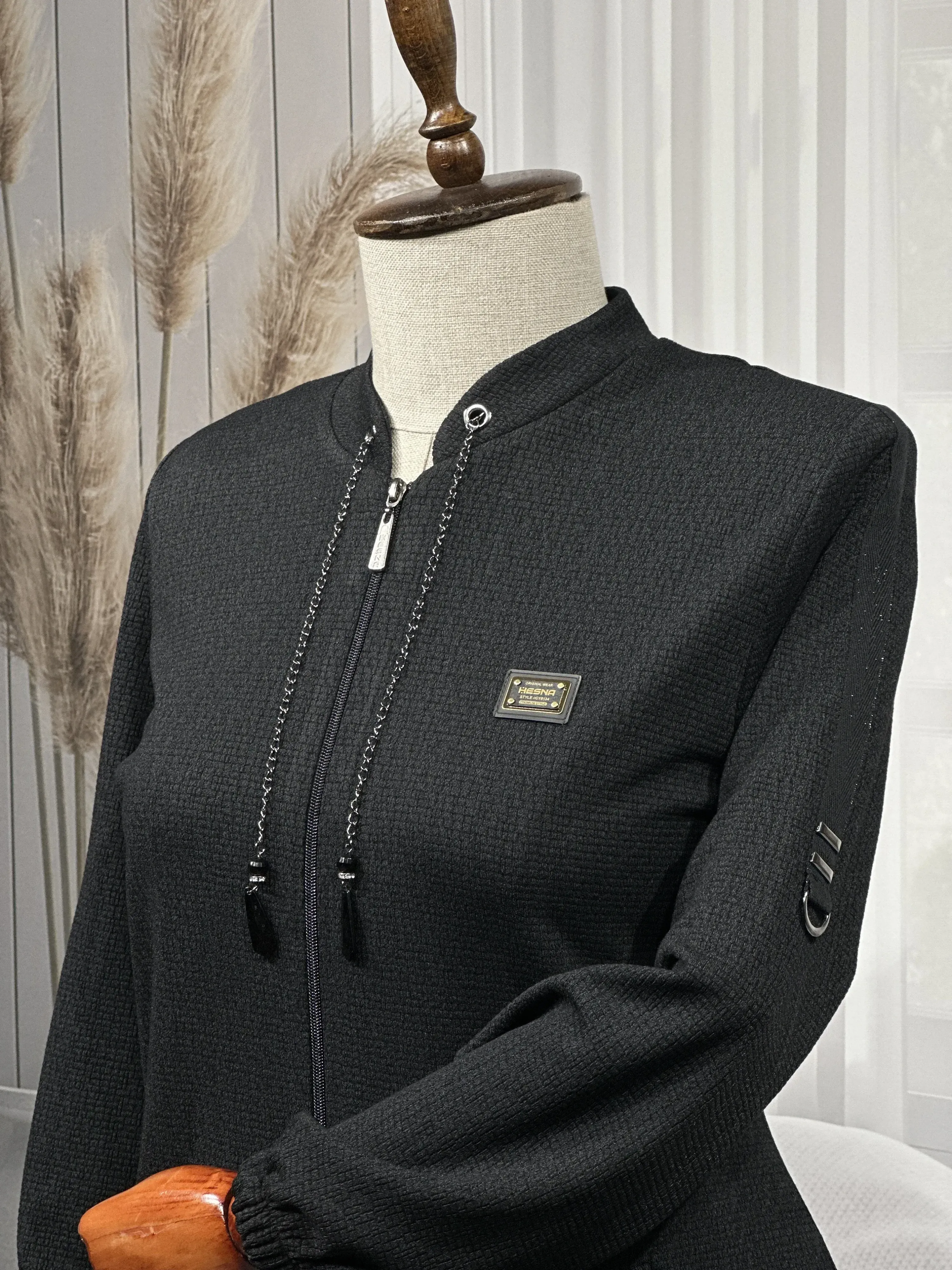 HESNA 2208 PARDESÜ - SİYAH - (Asorti: 4-7)