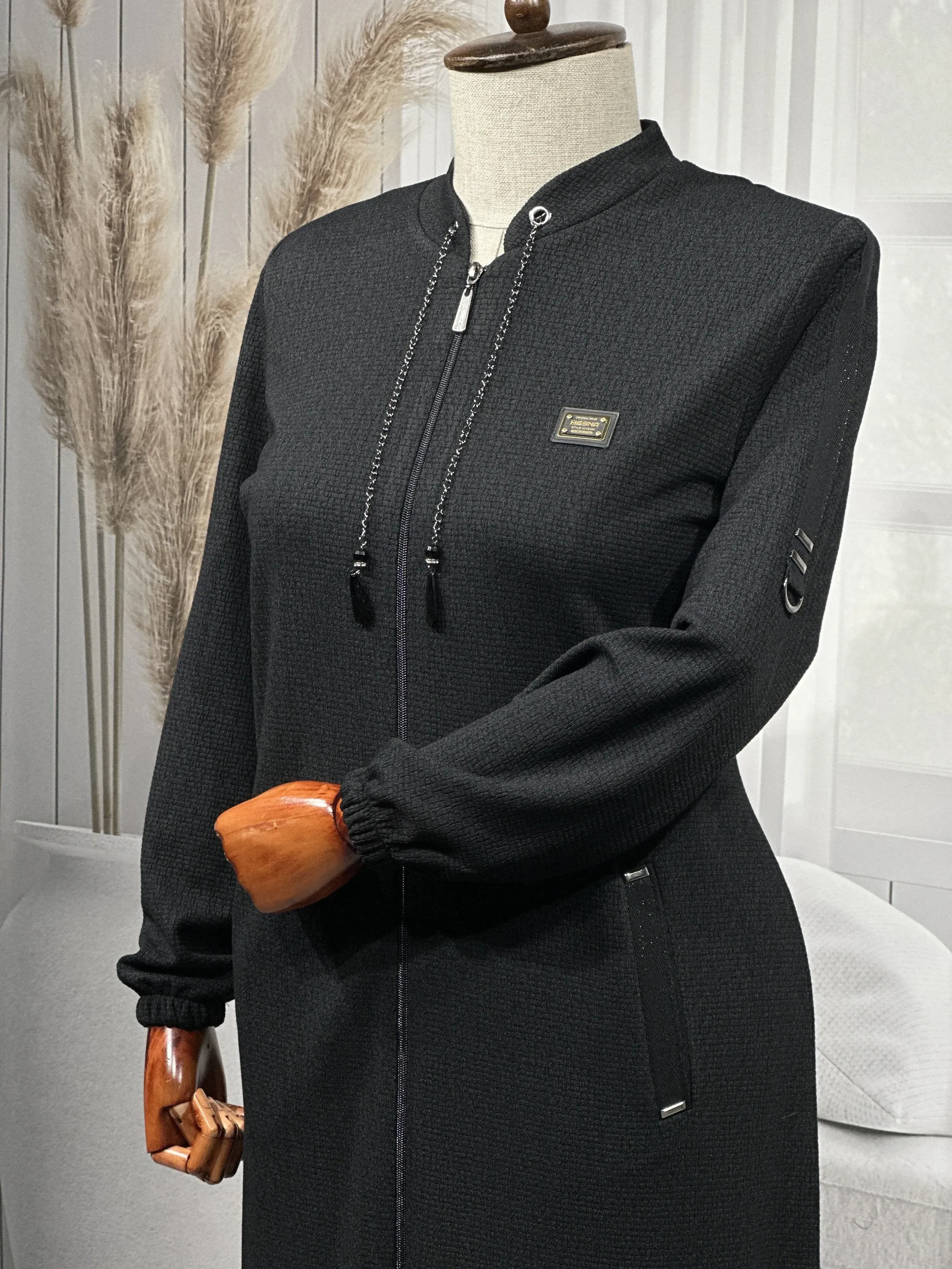 HESNA 2208 PARDESÜ - SİYAH - (Asorti: 4-7)