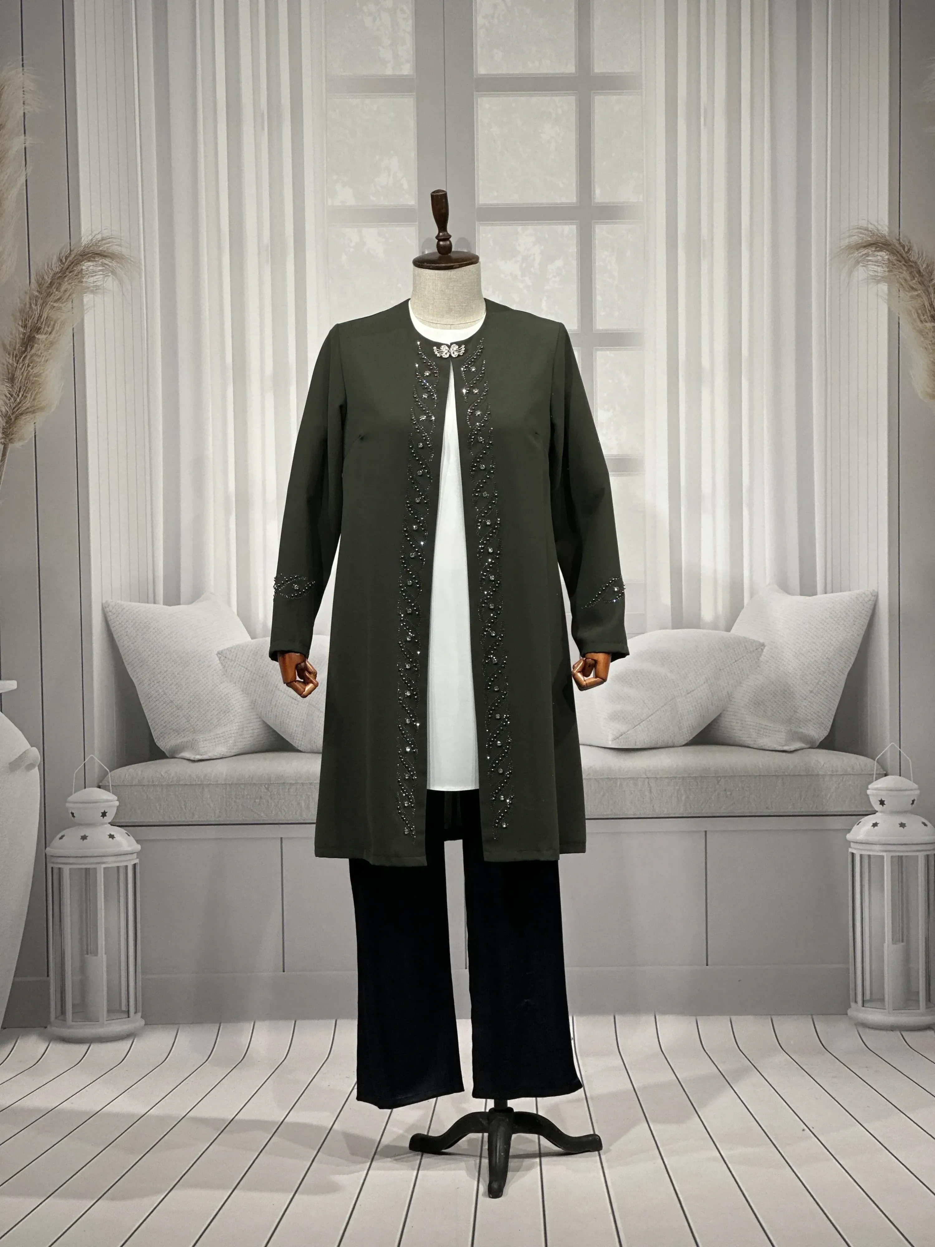 HESNA 3517 TAKIM - HAKİ - (Asorti: 46-52)