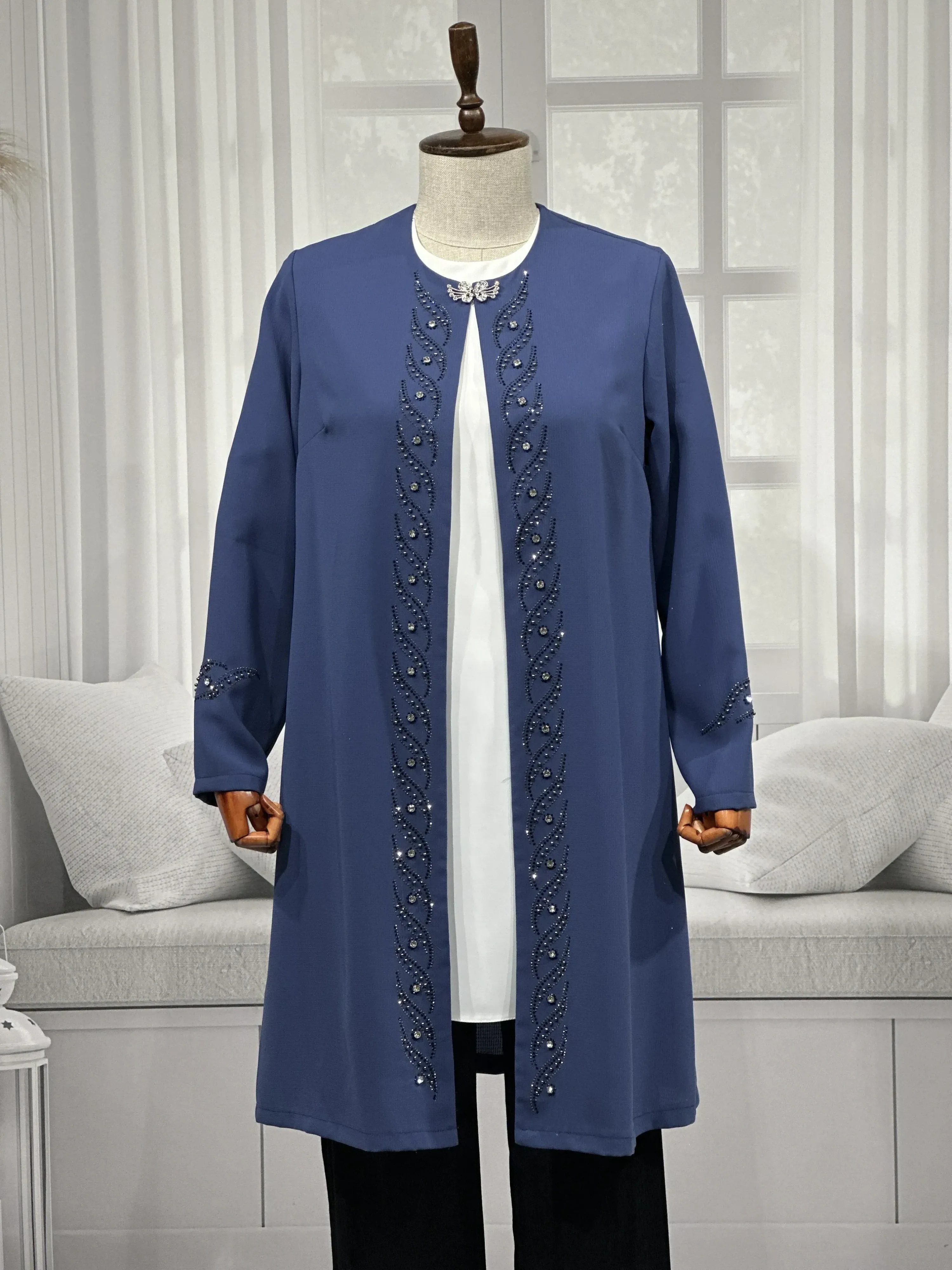 HESNA 3517 TAKIM - İNDİGO - (Asorti: 46-52)