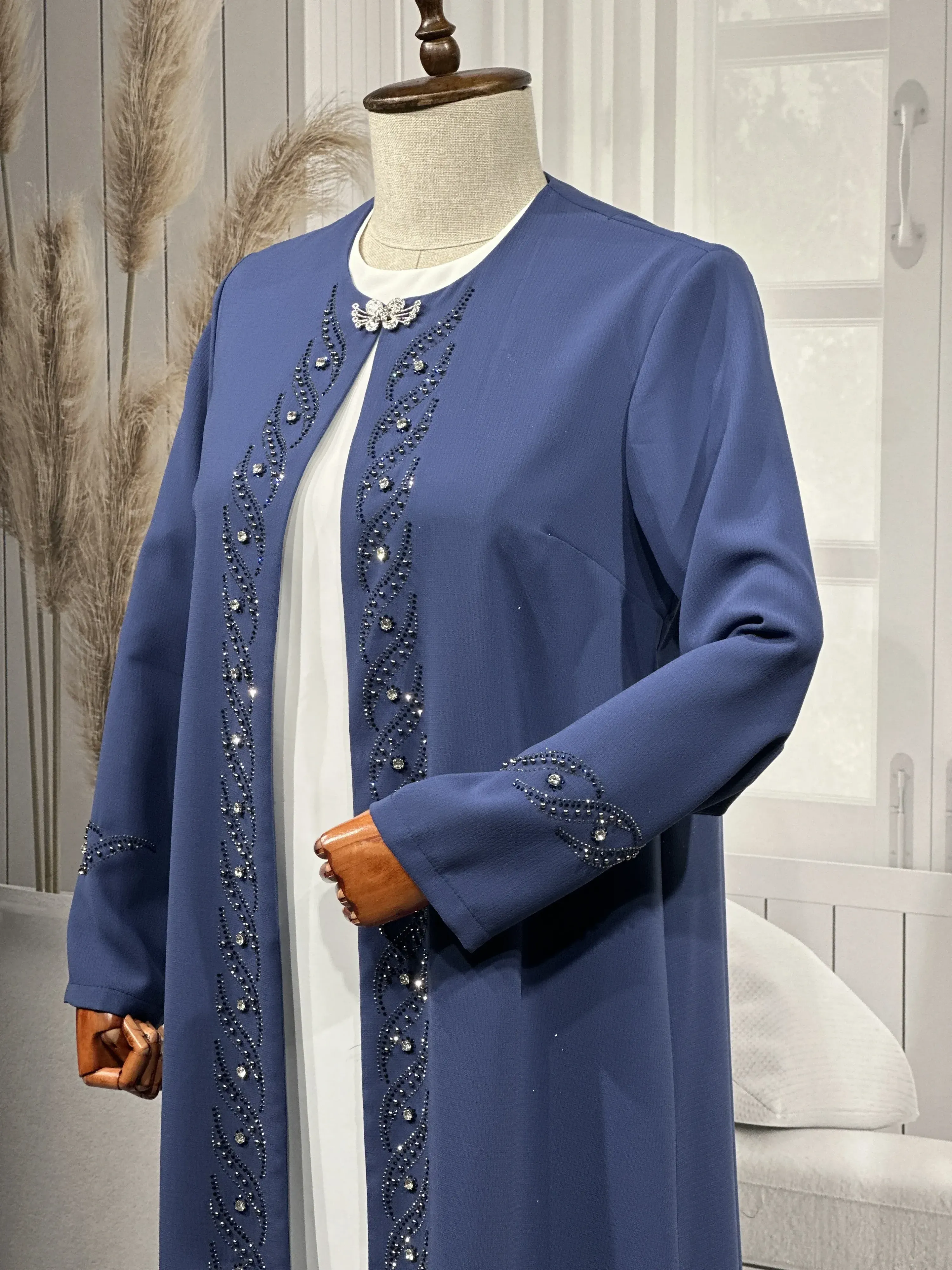 HESNA 3517 TAKIM - İNDİGO - (Asorti: 46-52)