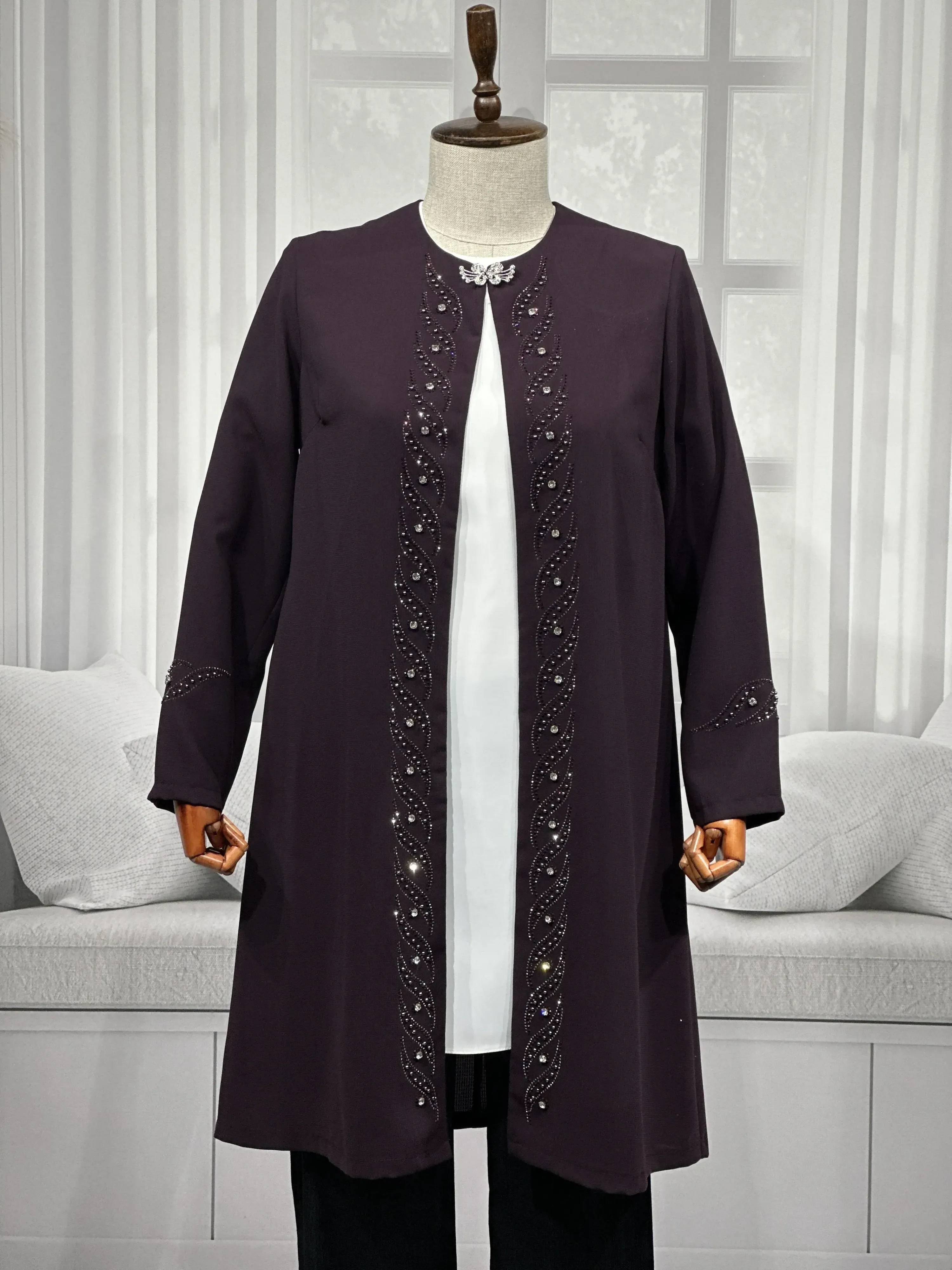 HESNA 3517 TAKIM - MÜRDÜM - (Asorti: 46-52)