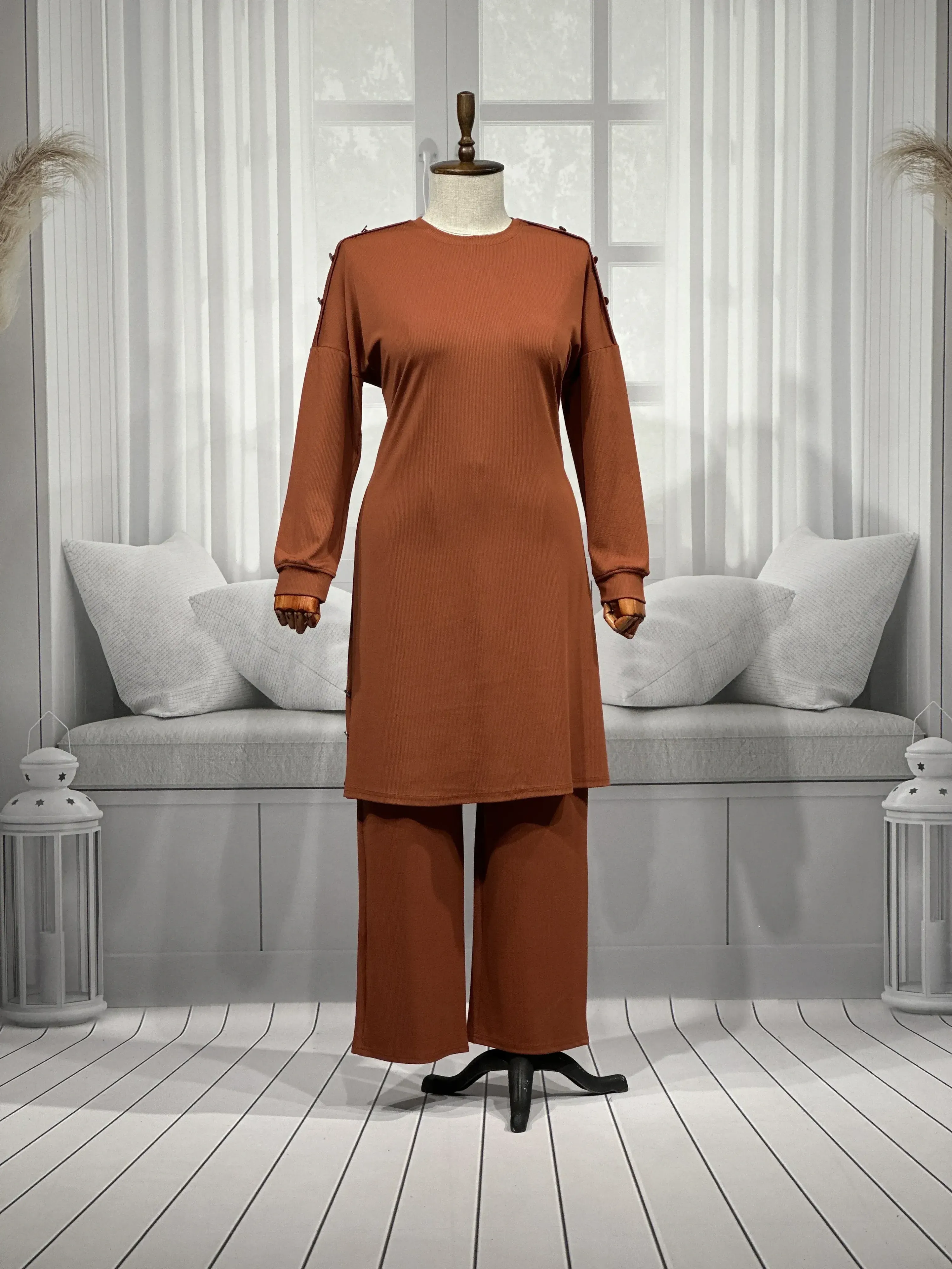 HESNA 4560 TAKIM - KİREMİT - (Asorti: 4-6)