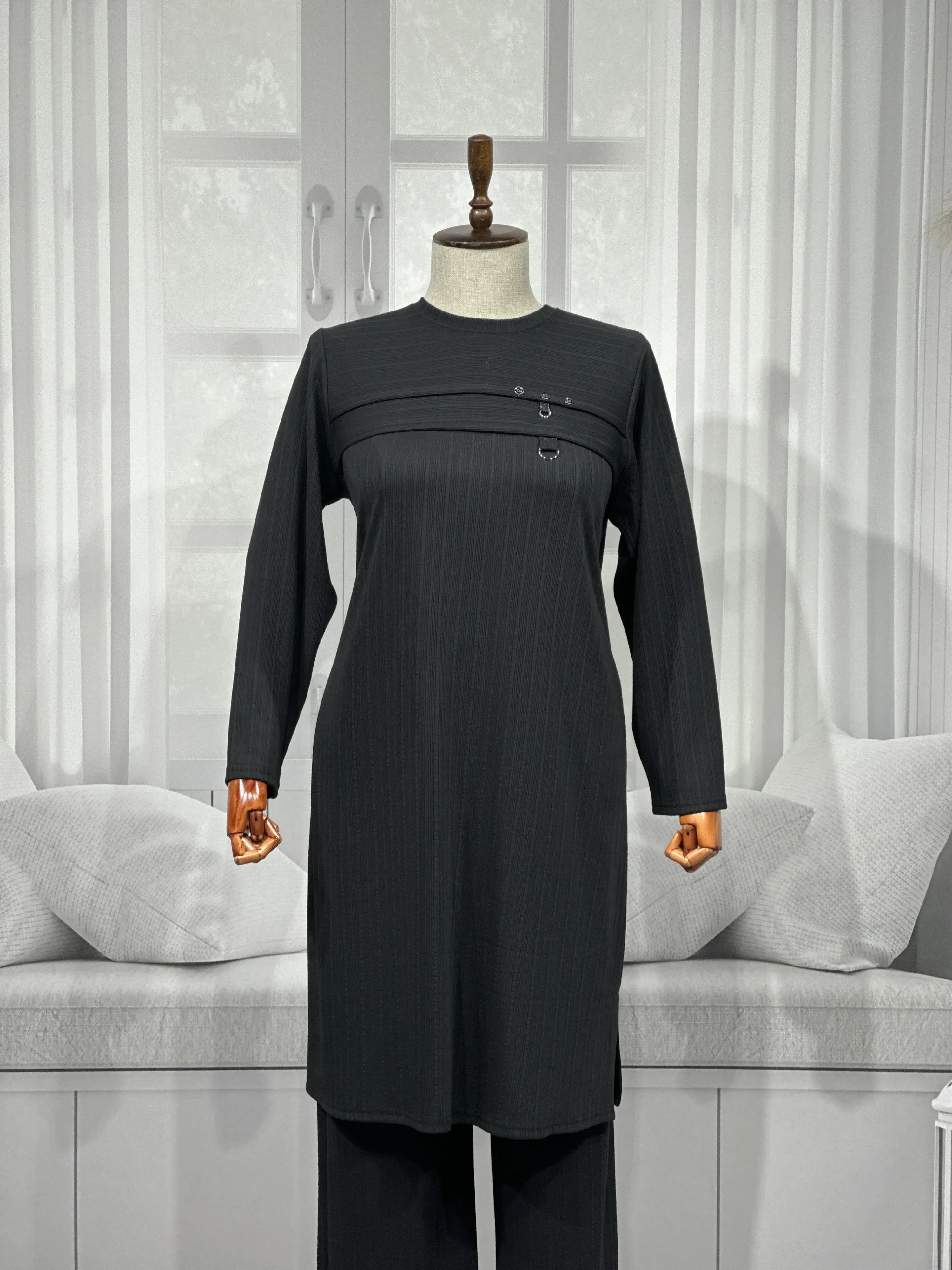 HESNA 4578 TAKIM - SİYAH - (Asorti: 4-6)