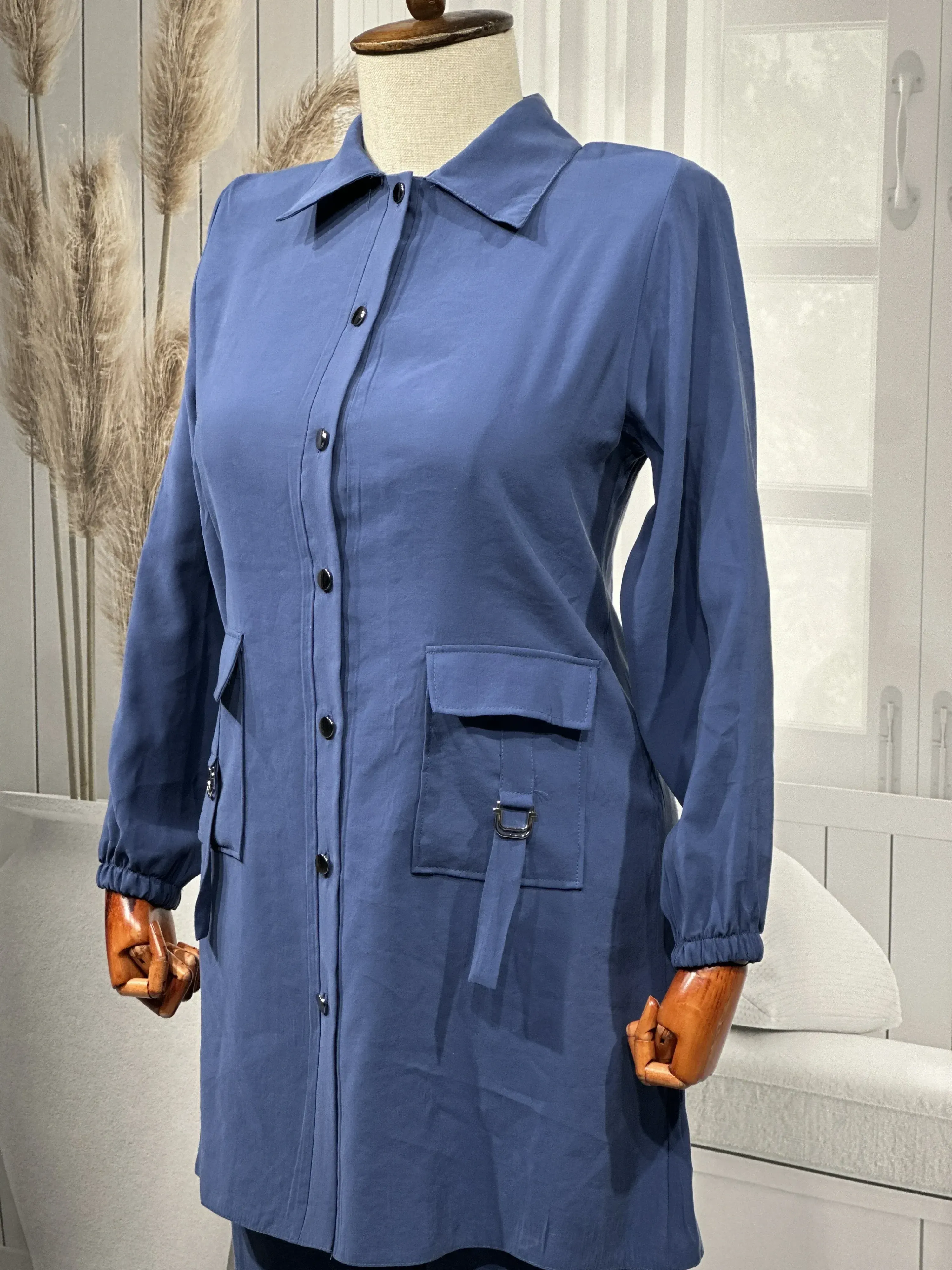 HESNA 4614 TAKIM - İNDİGO - (Asorti: 46-52)