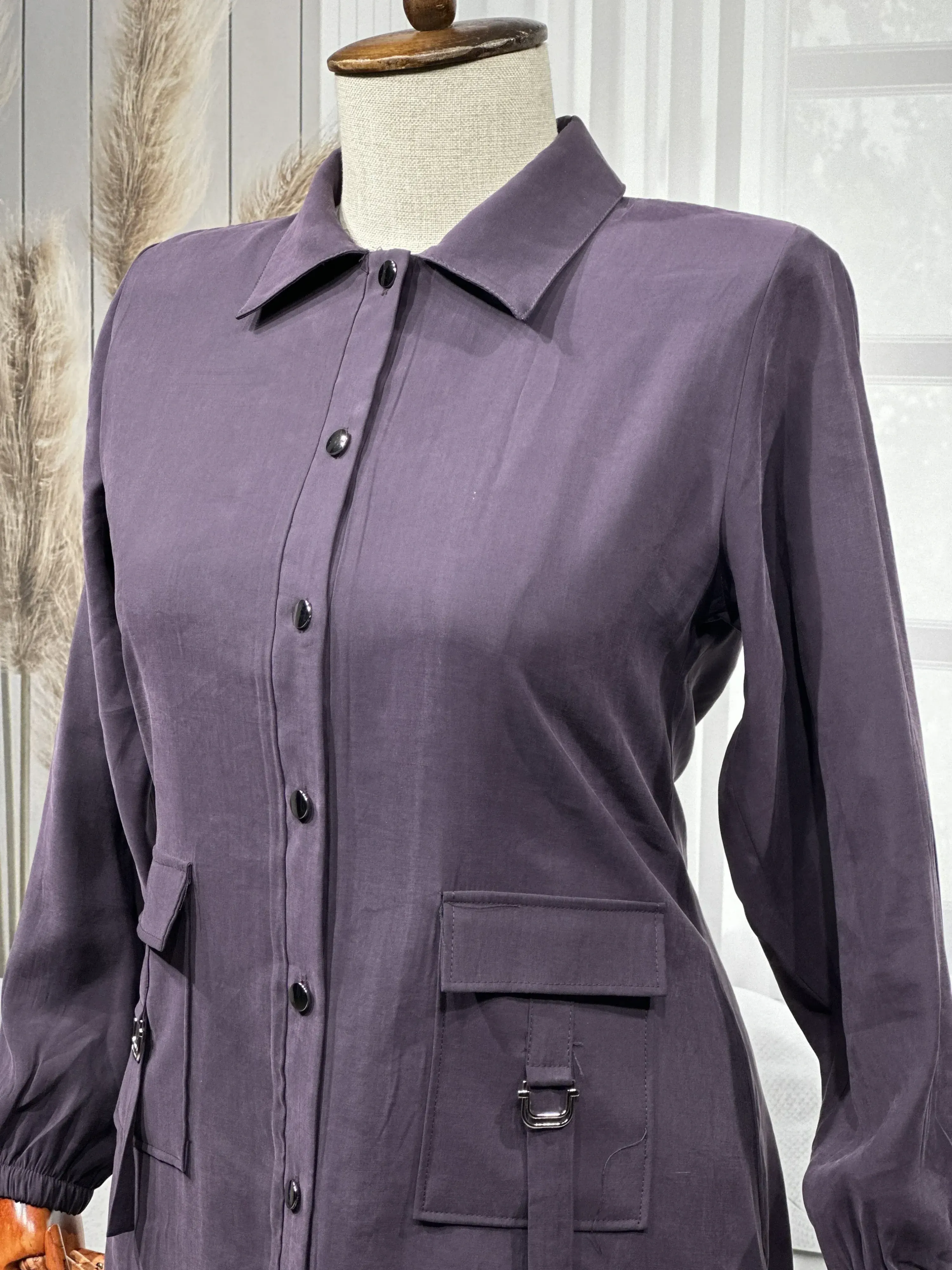 HESNA 4614 TAKIM - MÜRDÜM - (Asorti: 46-52)